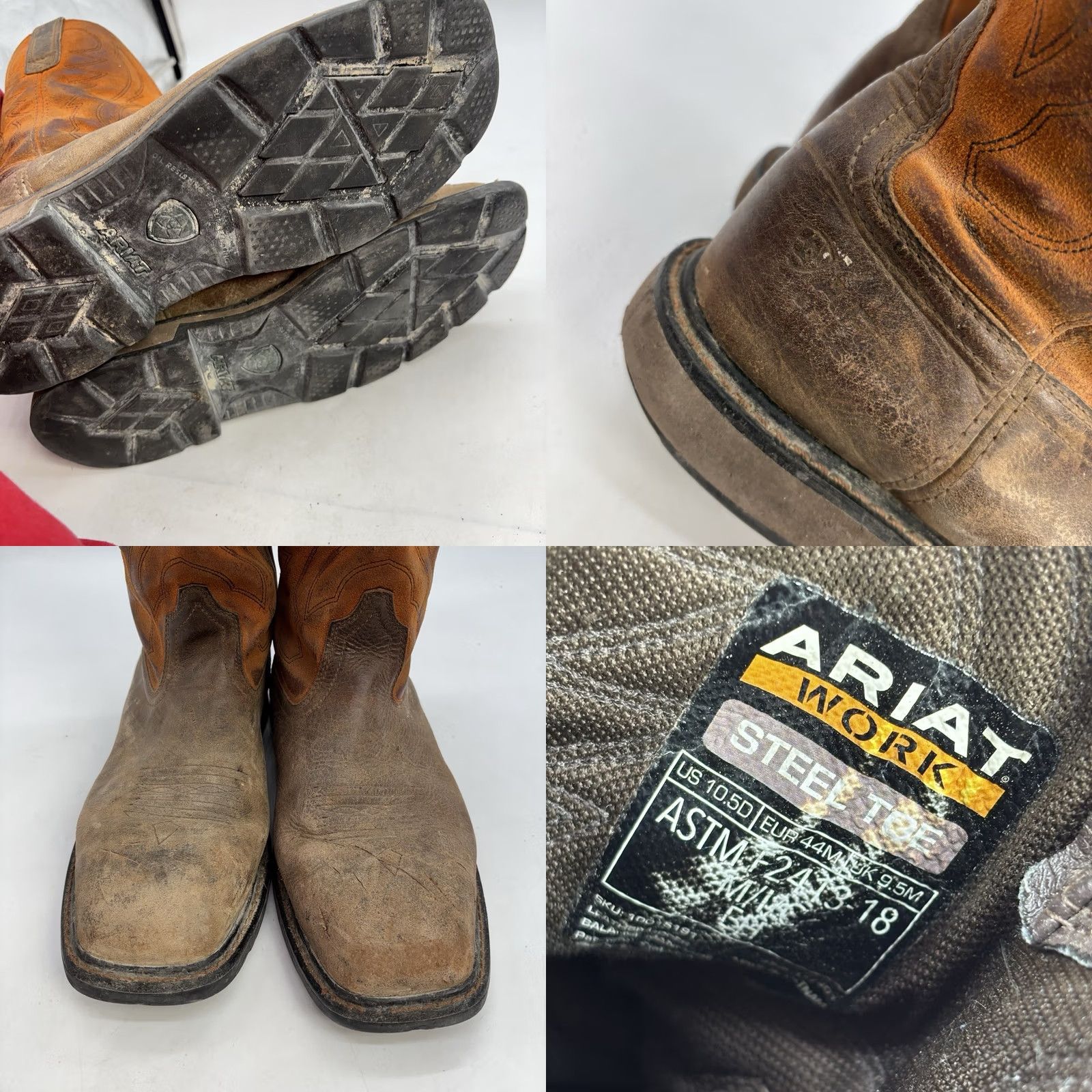 Ariat Ariat Workhog XT Patriot H2O Mens 10.5 Brown Leather Waterproof Oil Resistant Slip Resistant Safety WorkBoots ASTM F2413-18 SageX? Size US 11 / EU 44 - 8 Thumbnail