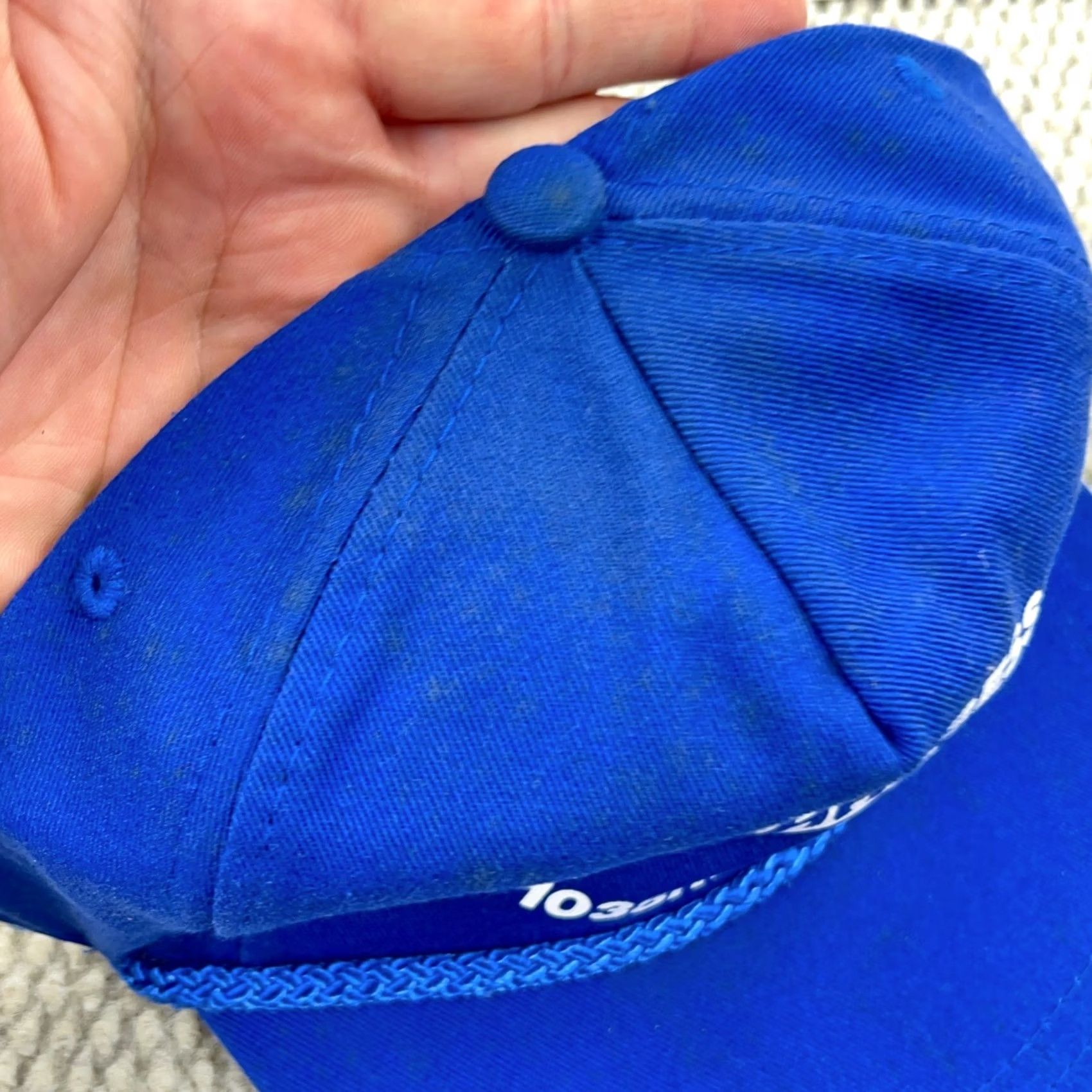Coal VINTAGE Jeffrey Dresser Trucker Hat Cap The Shark Coal Miner Patch Miner Rope Blue Men Size ONE SIZE - 3 Thumbnail
