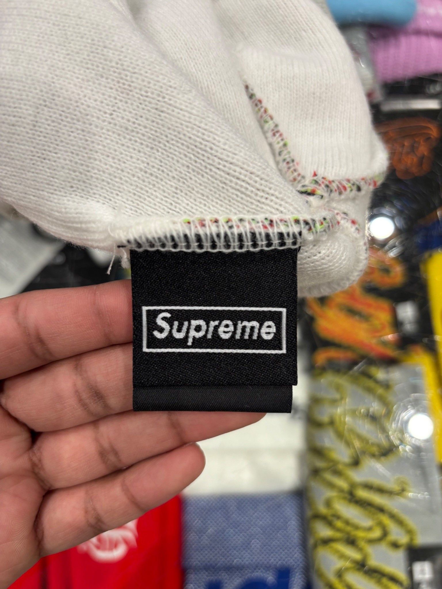 Supreme Supreme New Era Stars Beanie White Size ONE SIZE - 3 Thumbnail