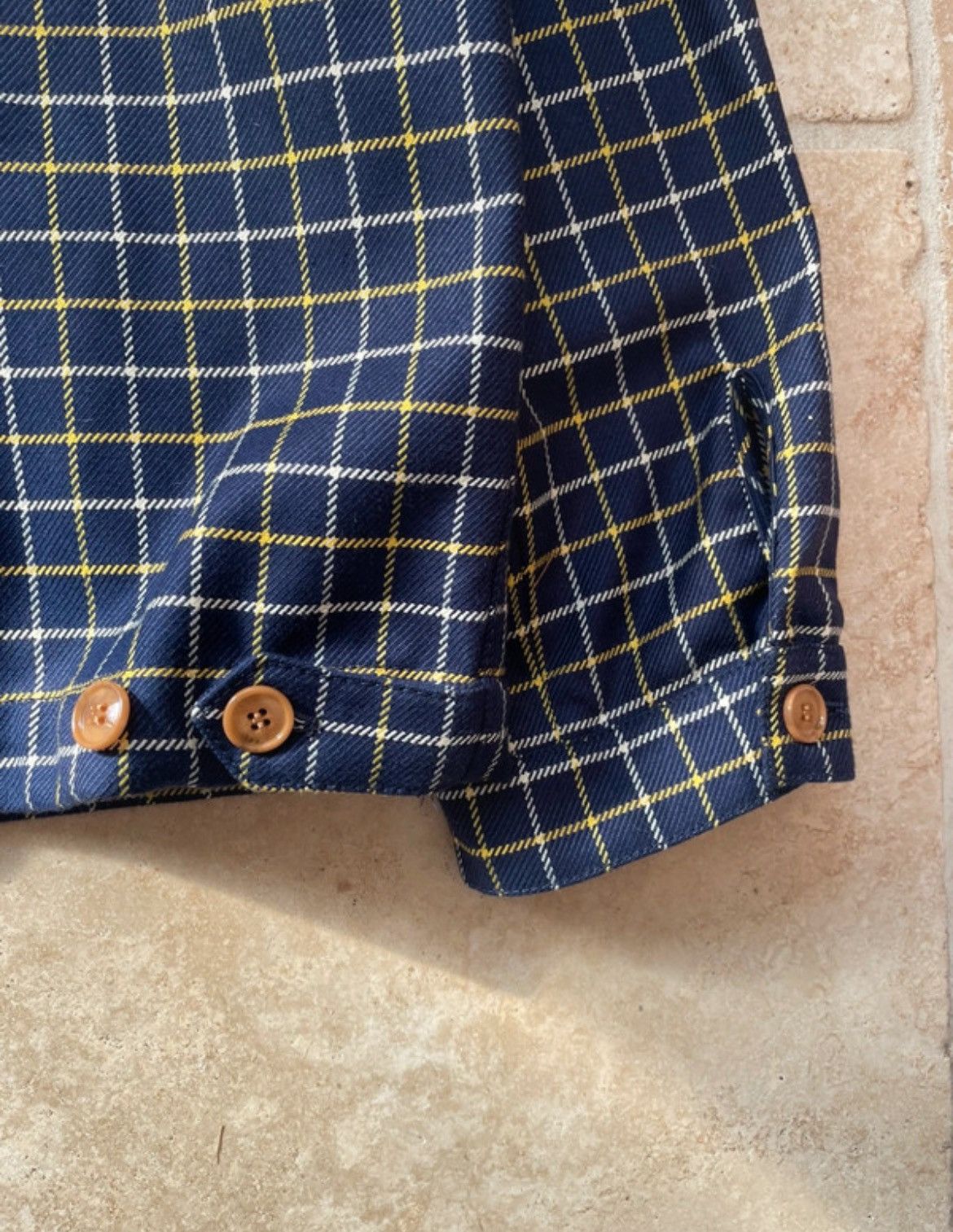 Marni Marni Wool Cotton Checked Navy Blue Hooded Zip Up Jacket Size US M / EU 48-50 / 2 - 15 Thumbnail