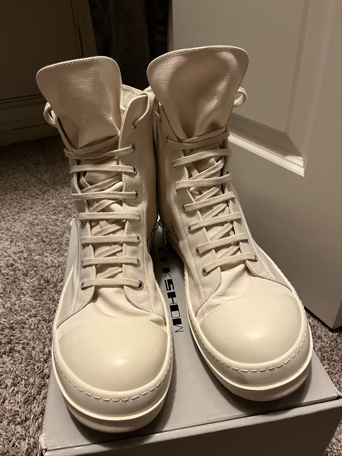 Rick Owens Rick Owens Drkshdw Hi-Top Sneakers Size US 13 / EU 46 - 6 Thumbnail