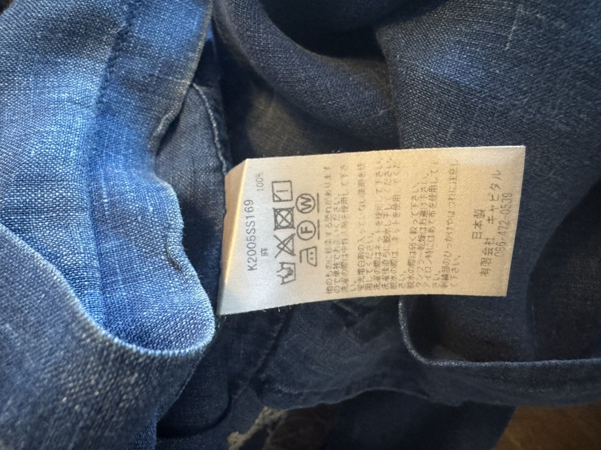 Kapital Kapital Thunder Sashiko Linen Aloha Shirt 'Indigo' Size US L / EU 52-54 / 3 - 4 Thumbnail