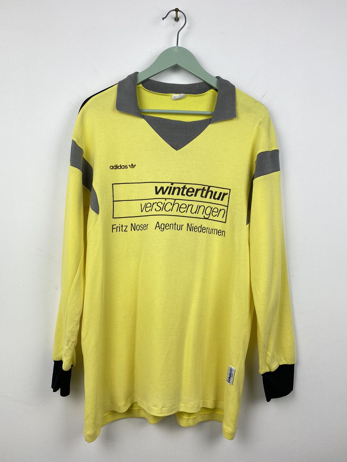 Adidas Vintage Adidas Winterthur 1980s #11 Ventex Soccer Jersey Size US M / EU 48-50 / 2 - 2 Thumbnail