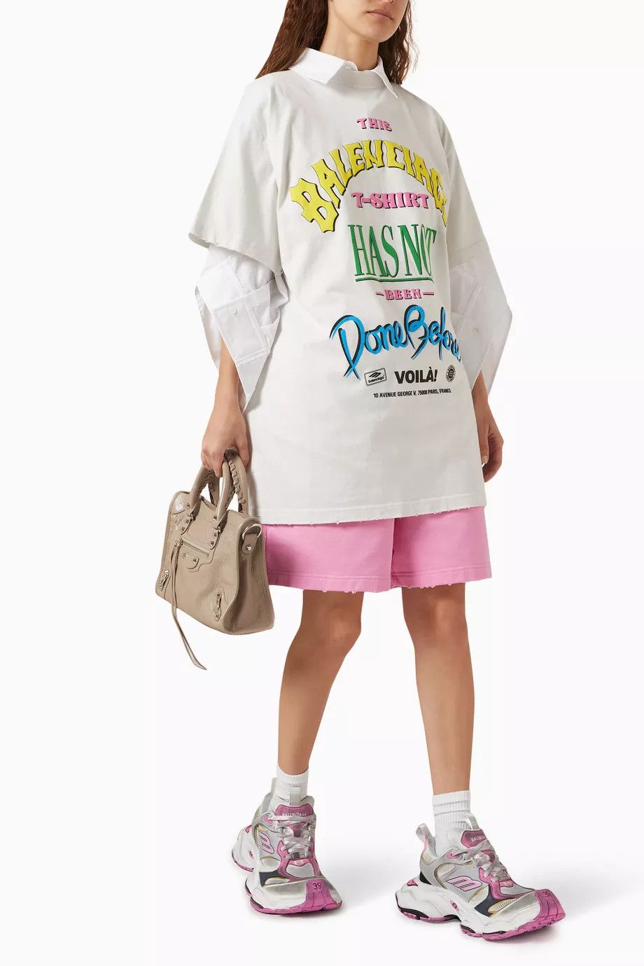 Balenciaga o1y0625 Short in Pink Size 26" / US 2 / IT 38 - 5 Thumbnail