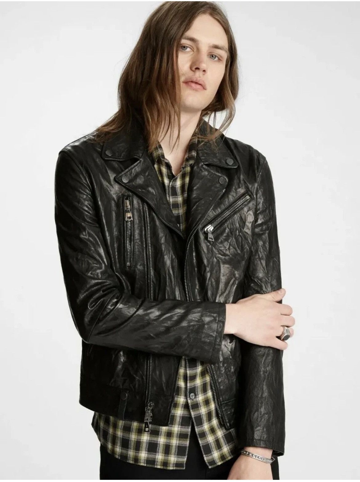 John Varvatos Chelsea Biker Jacket. EU 46 usa 36 Size US S / EU 44-46 / 1 - 2 Thumbnail