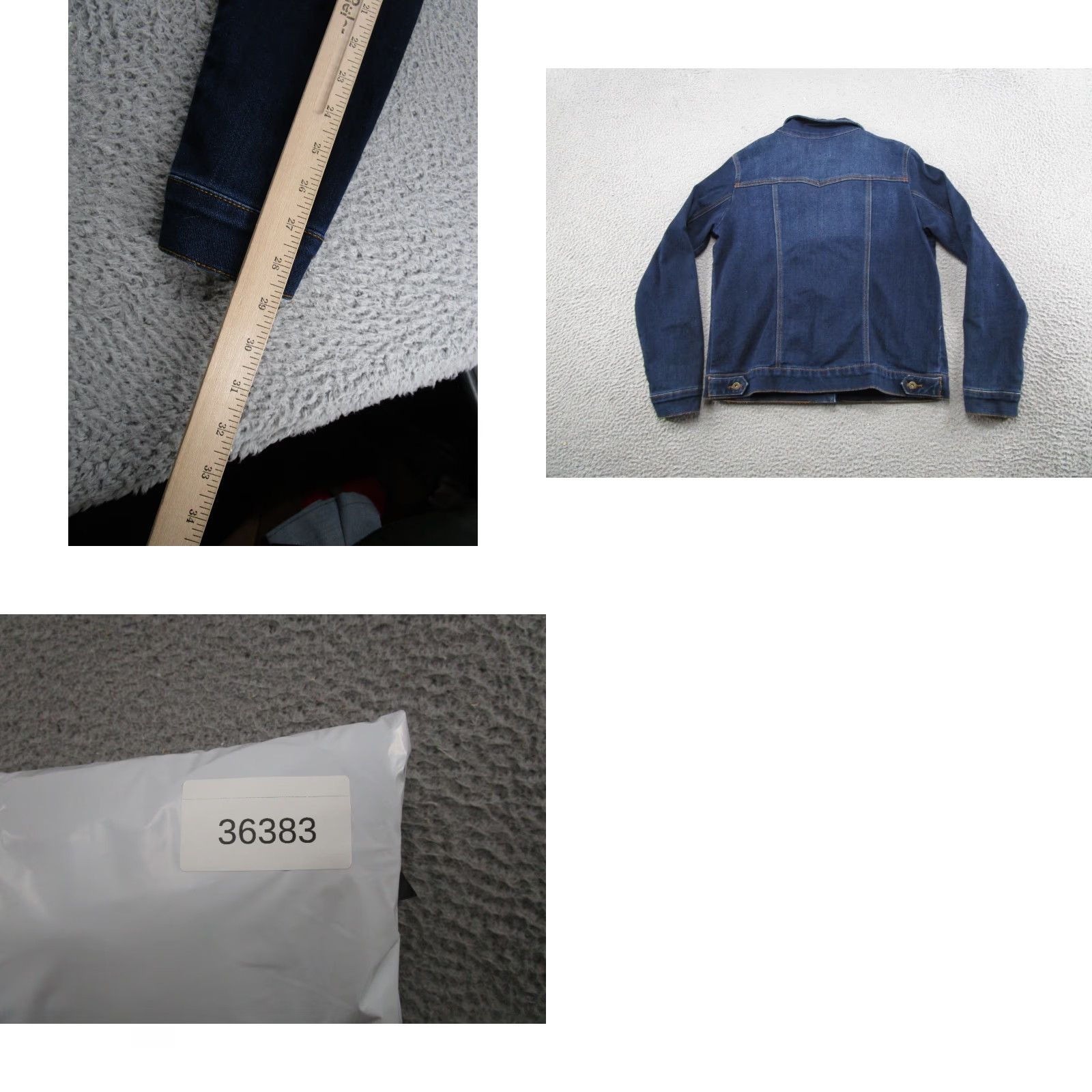 Denime Ruff Hewn Jacket Women Regular Denim Button Up Trucker Blue Size M Short Cute Casual 90s Style Mens Womens? Size M / US 6-8 / IT 42-44 - 8 Thumbnail