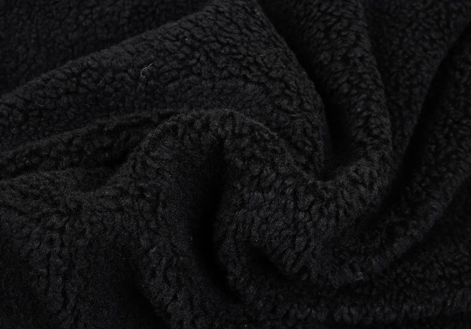 Ganryu Big Silhouette Zip-Up Fleece Blouson in Black Size US M / EU 48-50 / 2 - 14 Thumbnail