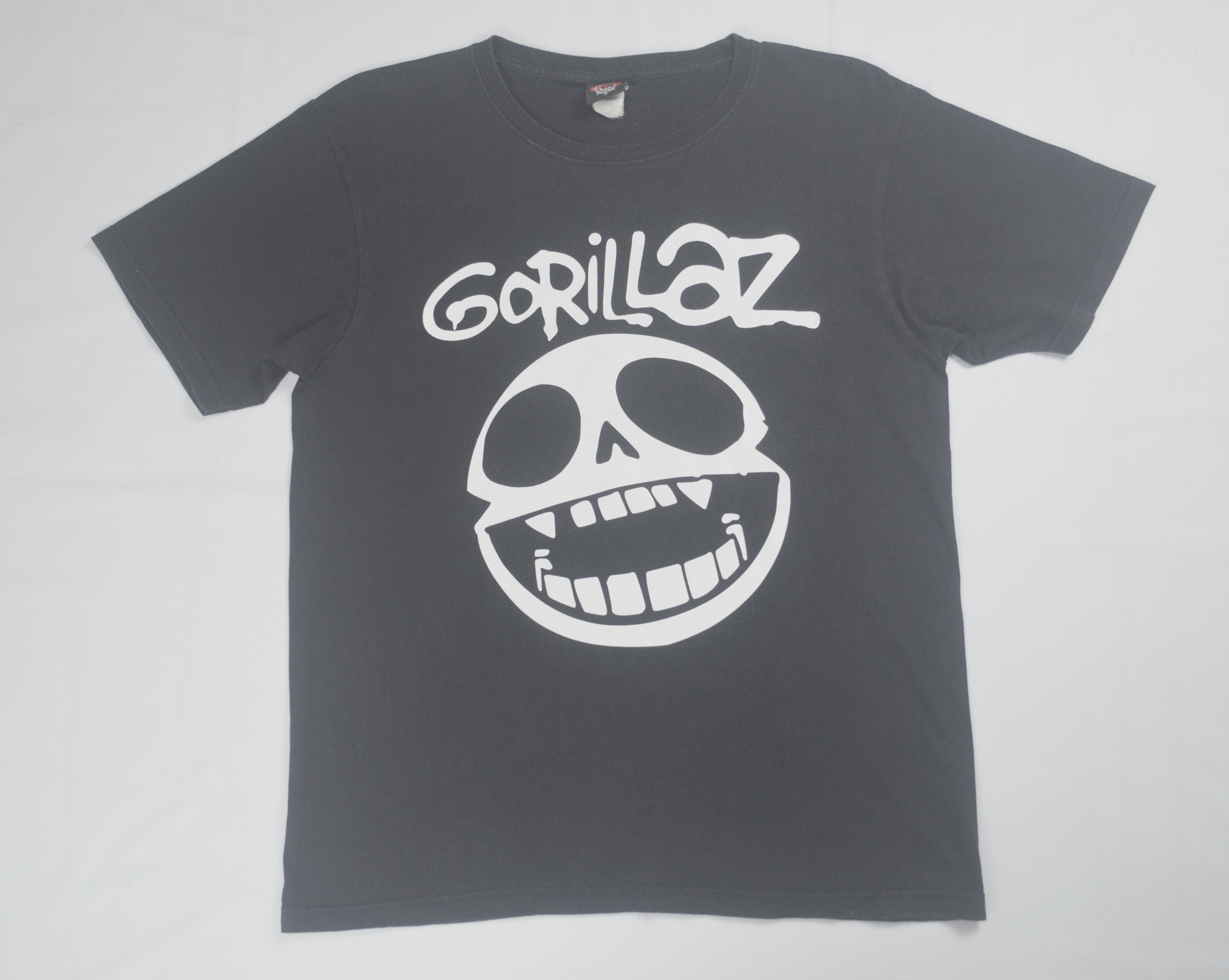 image of Band Tees x Rock T Shirt Y2K Gorillaz Bootleg Rock & Roll Print Tshirt in Black, Men's (Size Medium