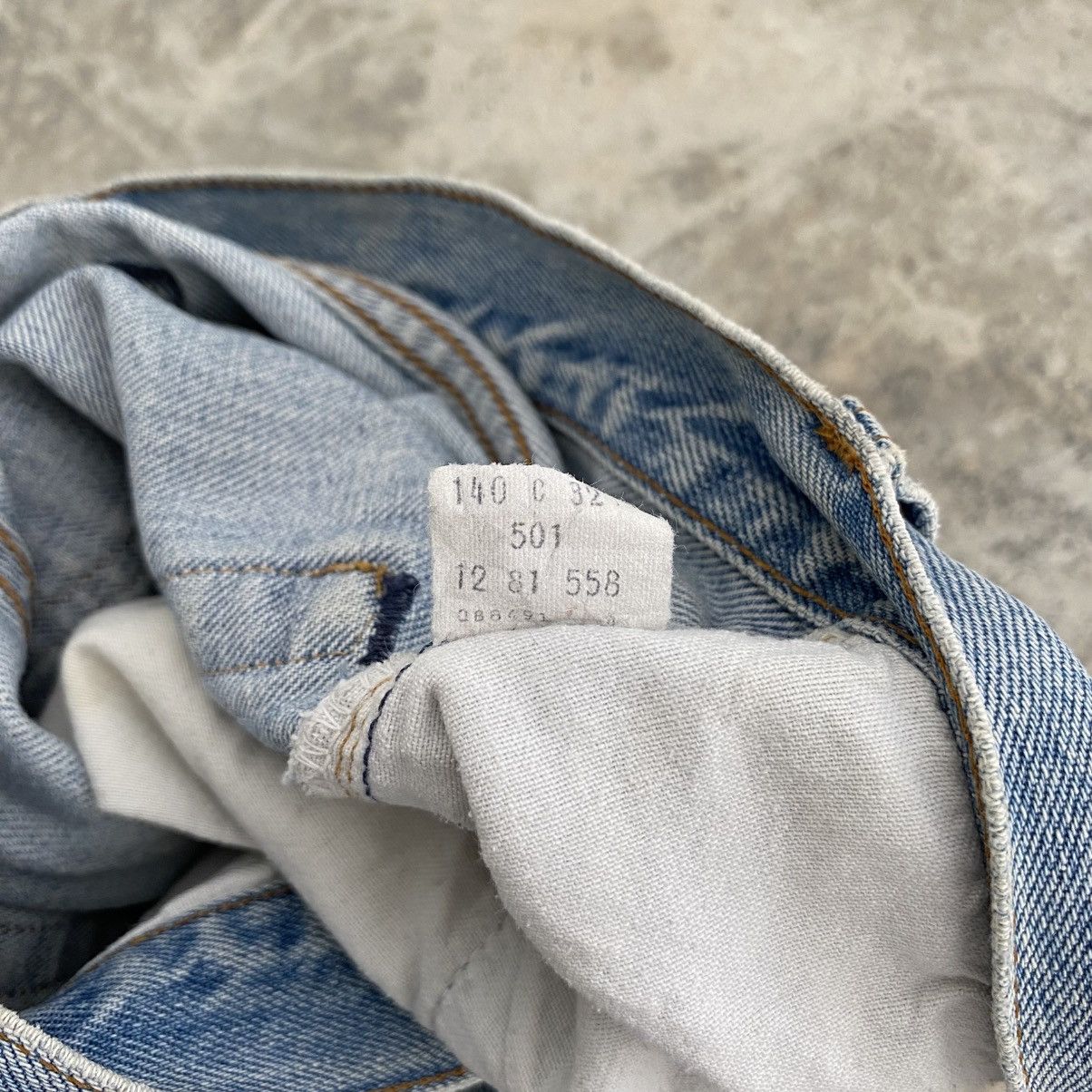Levi's Vintage Levis 501 Stonewashed Blue Redline Distressed Jeans Size US 29 - 18 Thumbnail