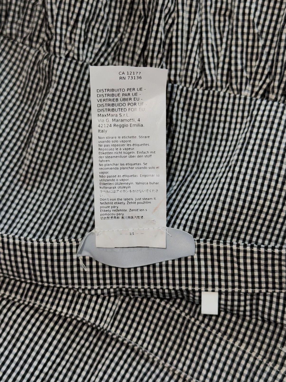 Max Mara × Sportmax × Weekend Max Mara Max Mara Sportmax checkered wide balloon maxi skirt Size 34" / US 12 / IT 48 - 10 Thumbnail