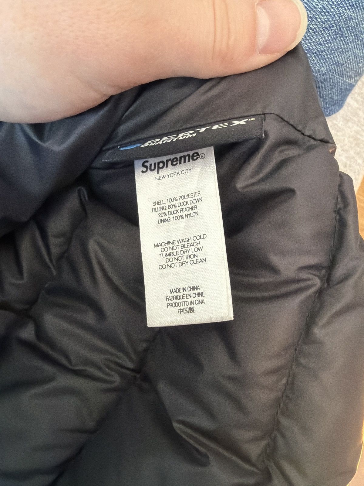 Supreme Supreme micro down half zip jacket (pertex) Size US M / EU 48-50 / 2 - 6 Thumbnail