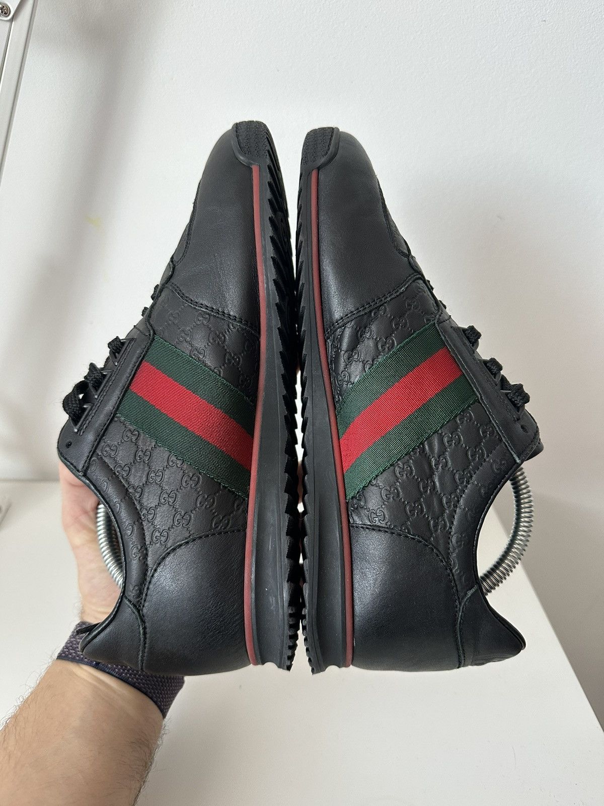 Gucci Gucci micro guccissima SL73 black leather sneakers Size US 7.5 / EU 40-41 - 9 Thumbnail