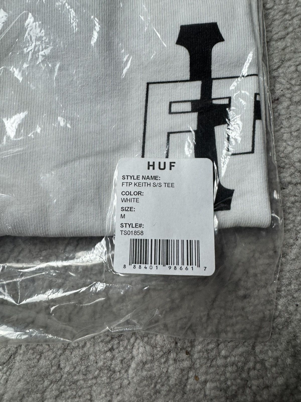 Fuck The Population × Huf FTP Huf Keith Tee Shirt Logo White - M Size US M / EU 48-50 / 2 - 2 Thumbnail
