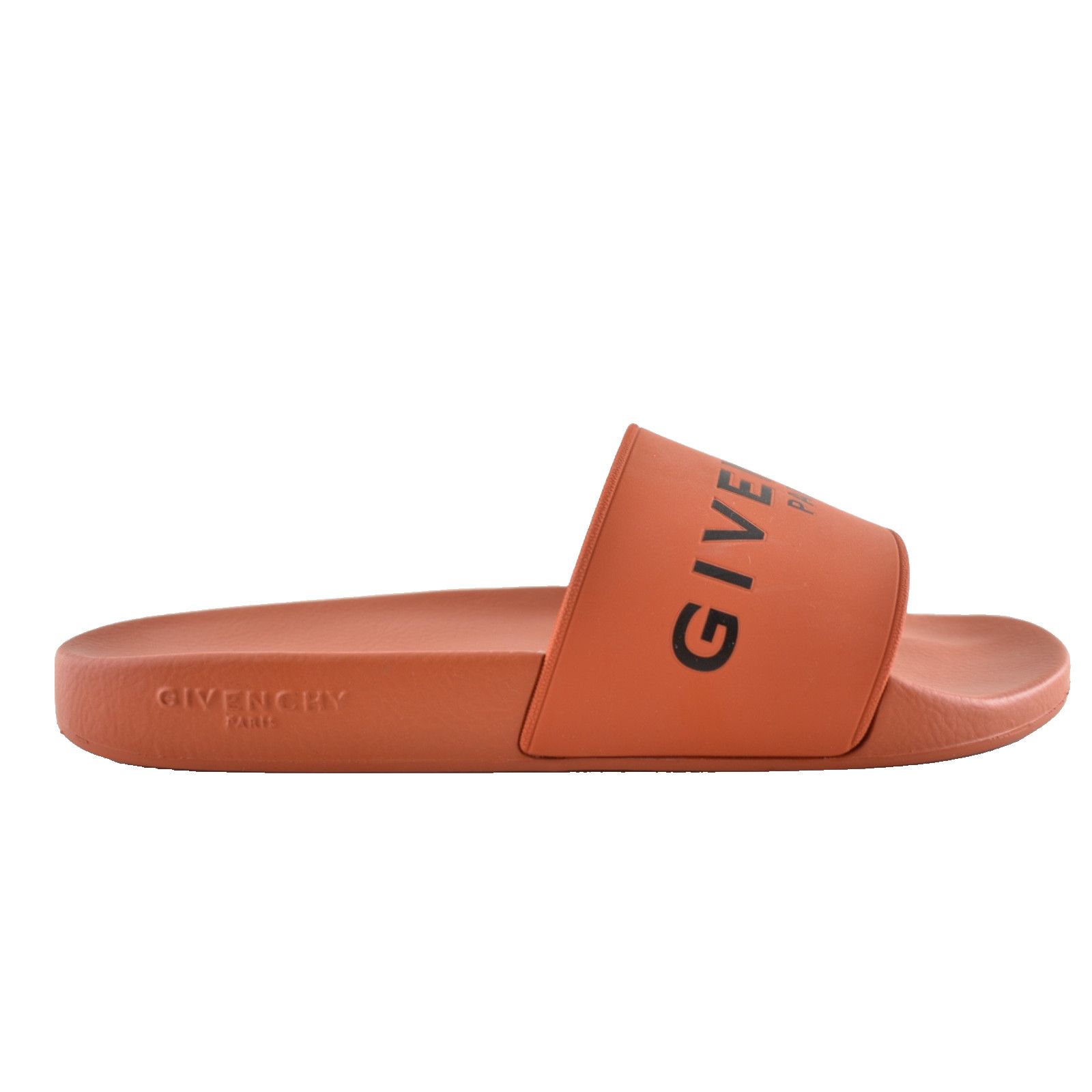 Givenchy Givenchy Orange Black Logo Rubber Pool Slide Sandal 44 11 Size US 11 / EU 44 - 1 Thumbnail