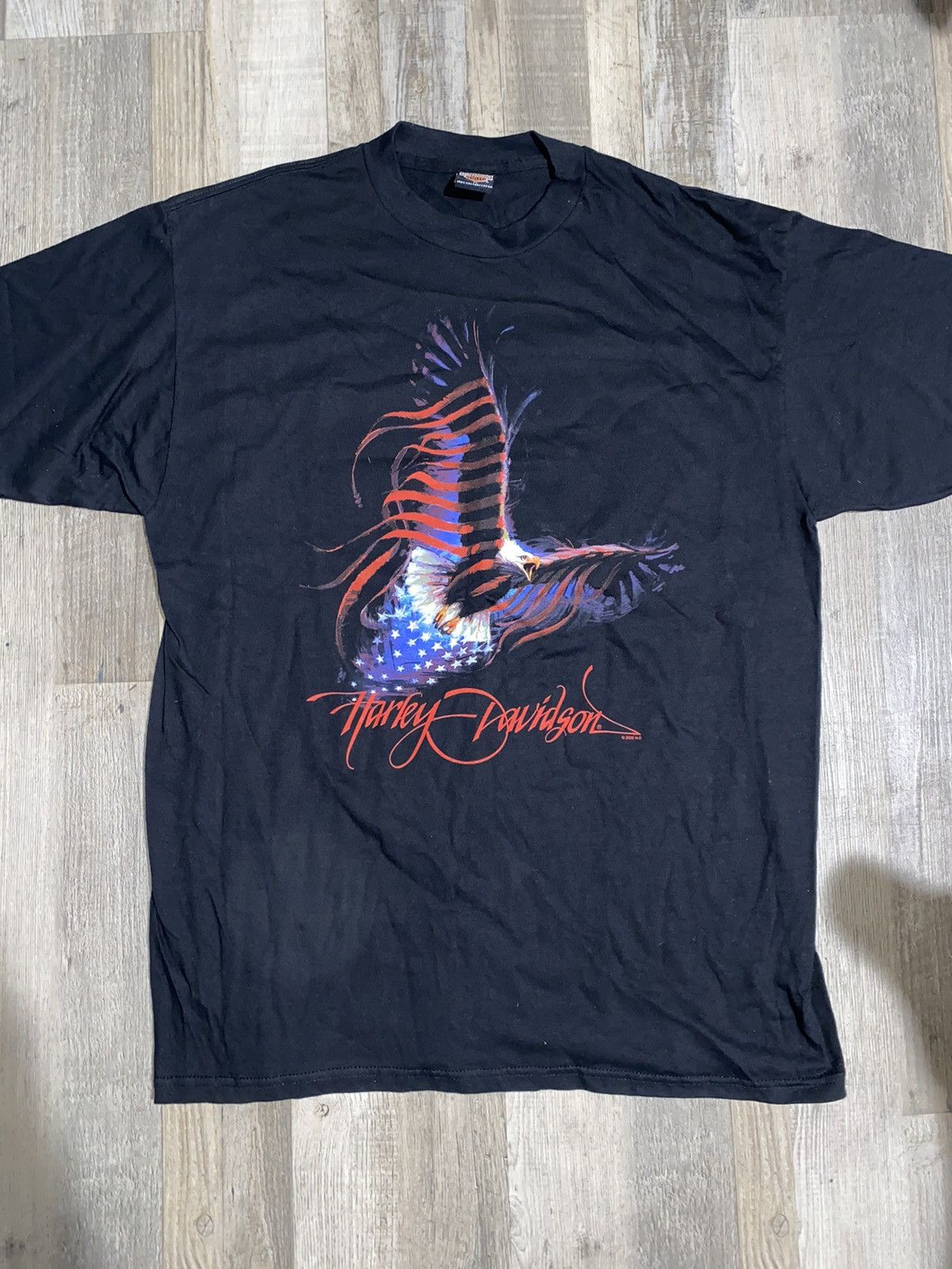 Harley Davidson × Vintage VINTAGE 2000 Harley davidson las vegas shirt Size US XL / EU 56 / 4 - 1 Thumbnail