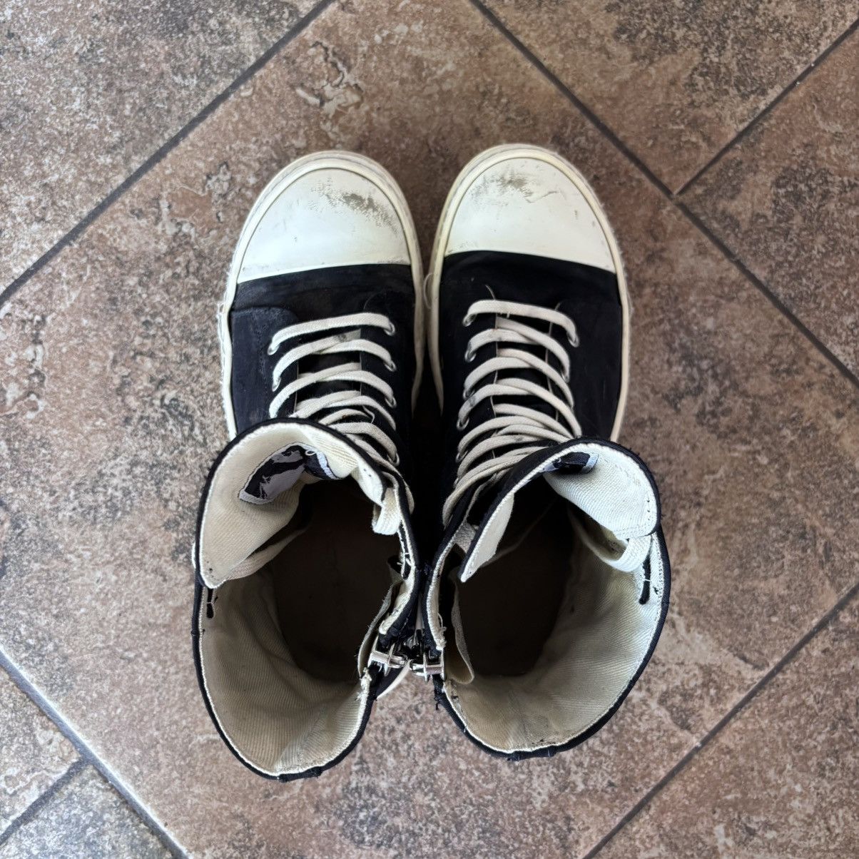 Rick Owens Drkshdw Rick owens DRKSHDW high top Ramones Size US 9 / EU 42 - 5 Thumbnail