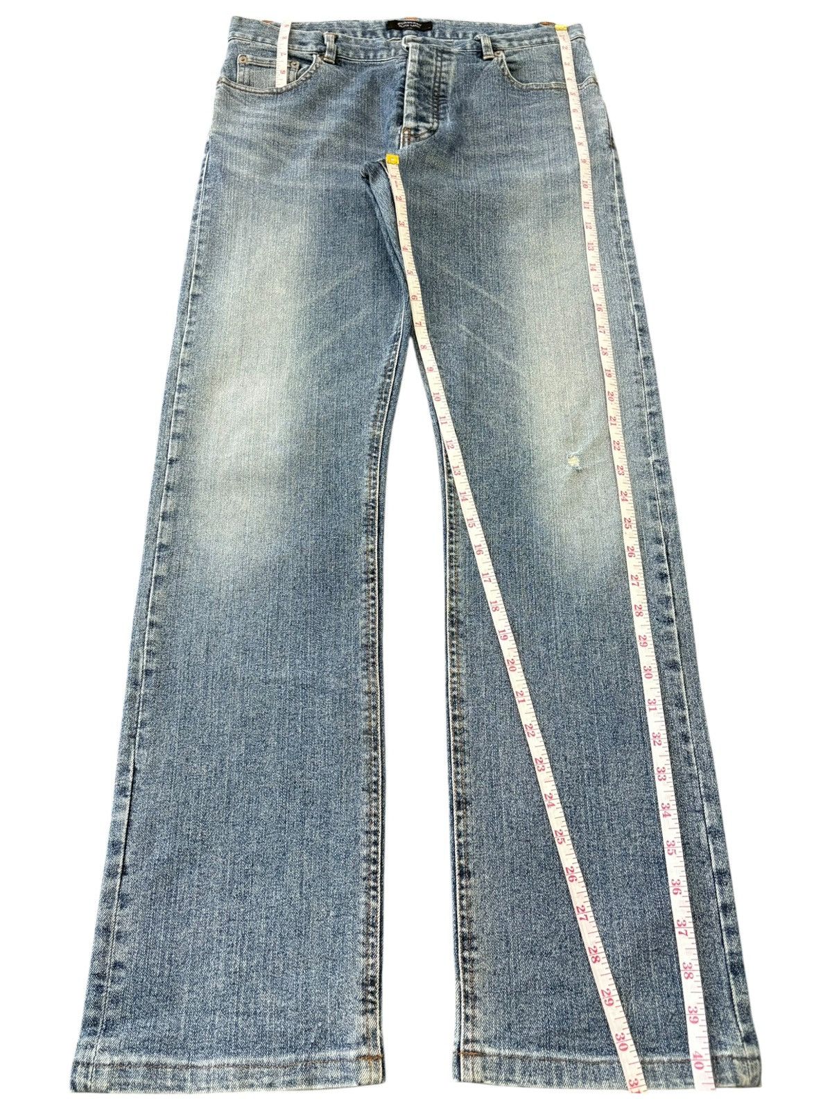 Burberry Vintage Burberry Black Label Faded Straight Leg Jeans Size US 31 - 7 Thumbnail