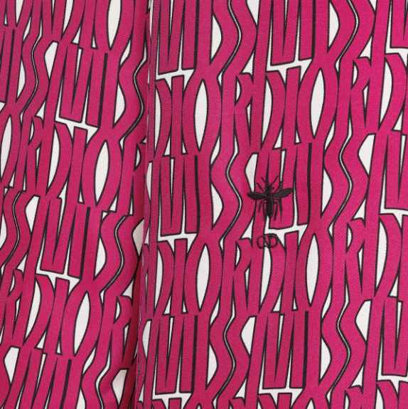 Dior o1w1db11225 451B28 Blouse in Fuchsia/White Size XL / US 12-14 / IT 48-50 - 3 Thumbnail