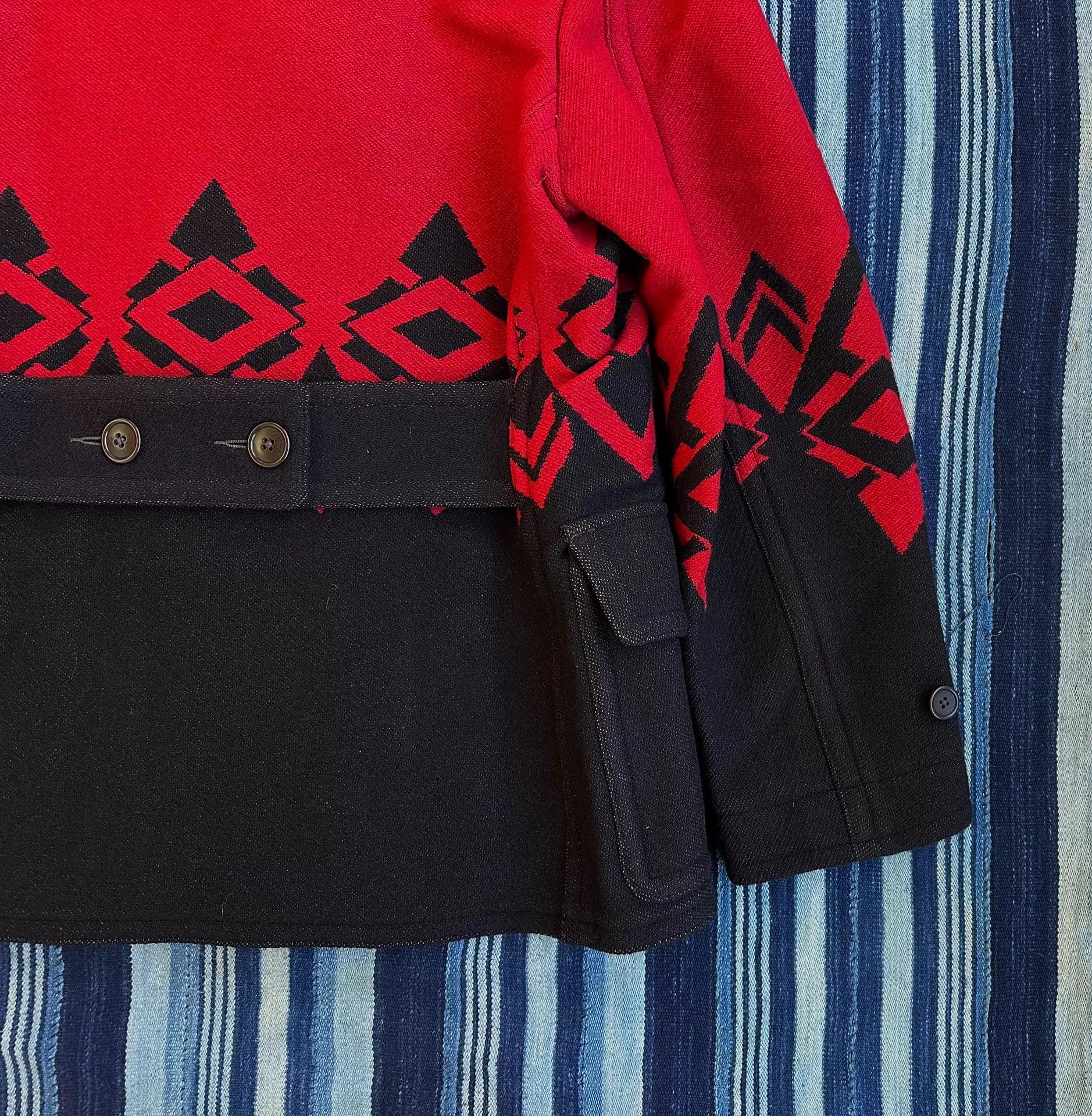 RRL Ralph Lauren RRL Vintage Wool Jacquard Farm Rancher Corduroy-Collar JKT L Size US L / EU 52-54 / 3 - 6 Thumbnail