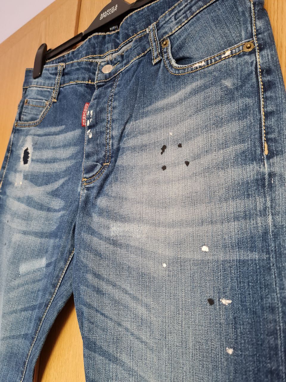 Dsquared2 Distressed Painted Bleached Dsquared2 Denim Size US 34 / EU 50 - 4 Thumbnail