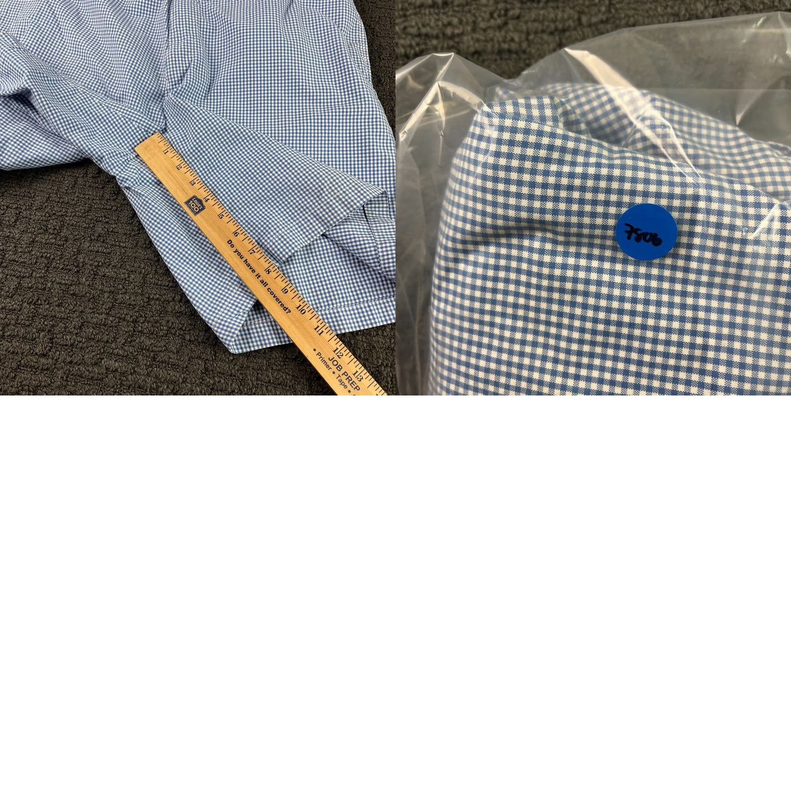 Peter Millar Peter Millar Shorts Mens Size 38 Blue Gingham Plaid Cotton Flat Front Chino Casual Java? Size US 38 / EU 54 - 8 Thumbnail