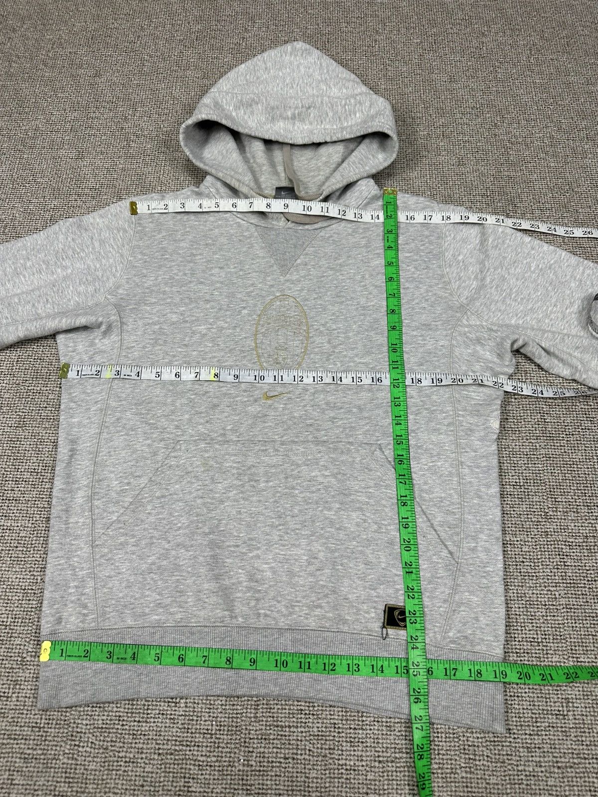 Nike Nike Juventus Center Logo Distressed Hoodie Z316 Size US M / EU 48-50 / 2 - 7 Thumbnail