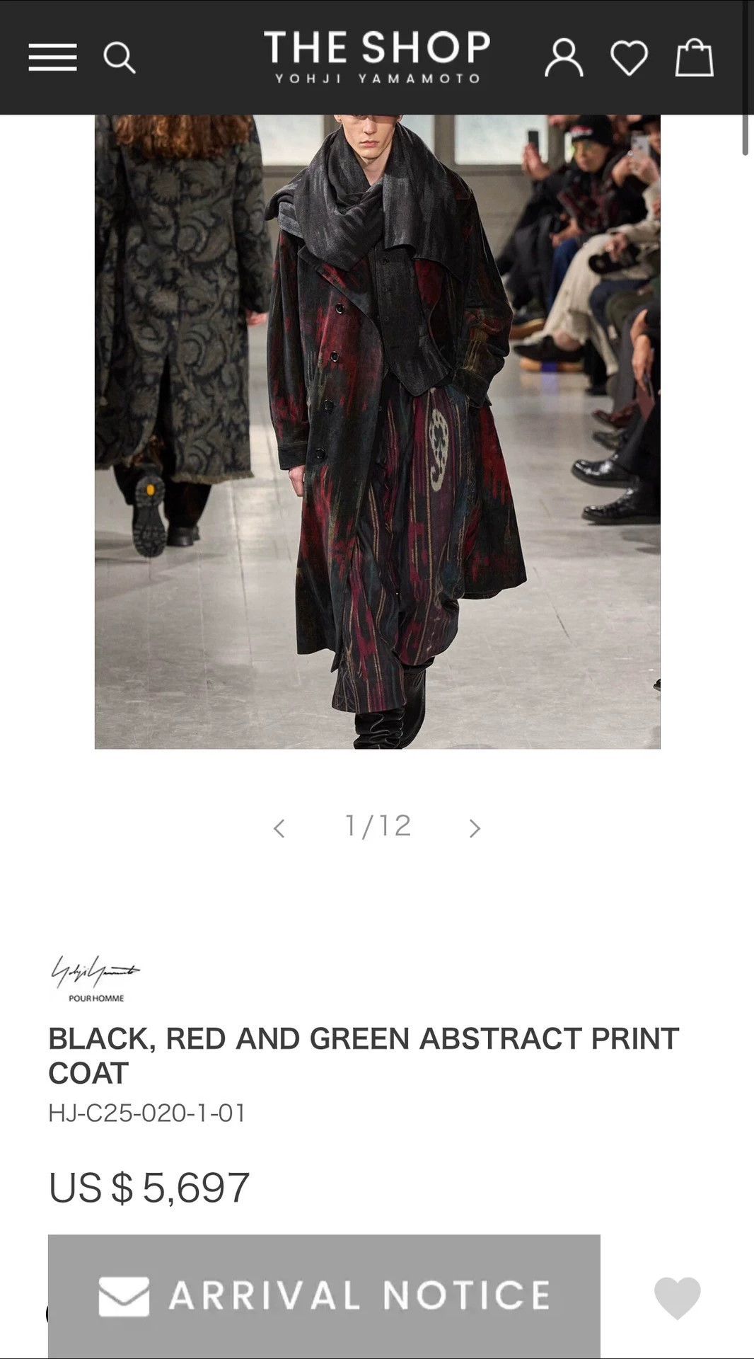 Yohji Yamamoto Yohji Yamamoto 23AW Central Asian Traveler Velvet Overcoat Size US S / EU 44-46 / 1 - 3 Thumbnail