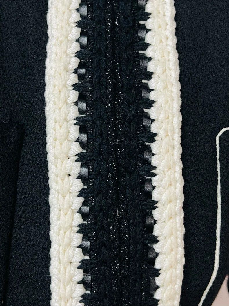Chanel Chanel 22C black and white thick rolled edge diamond buckle Size XS / US 0-2 / IT 36-38 - 5 Thumbnail