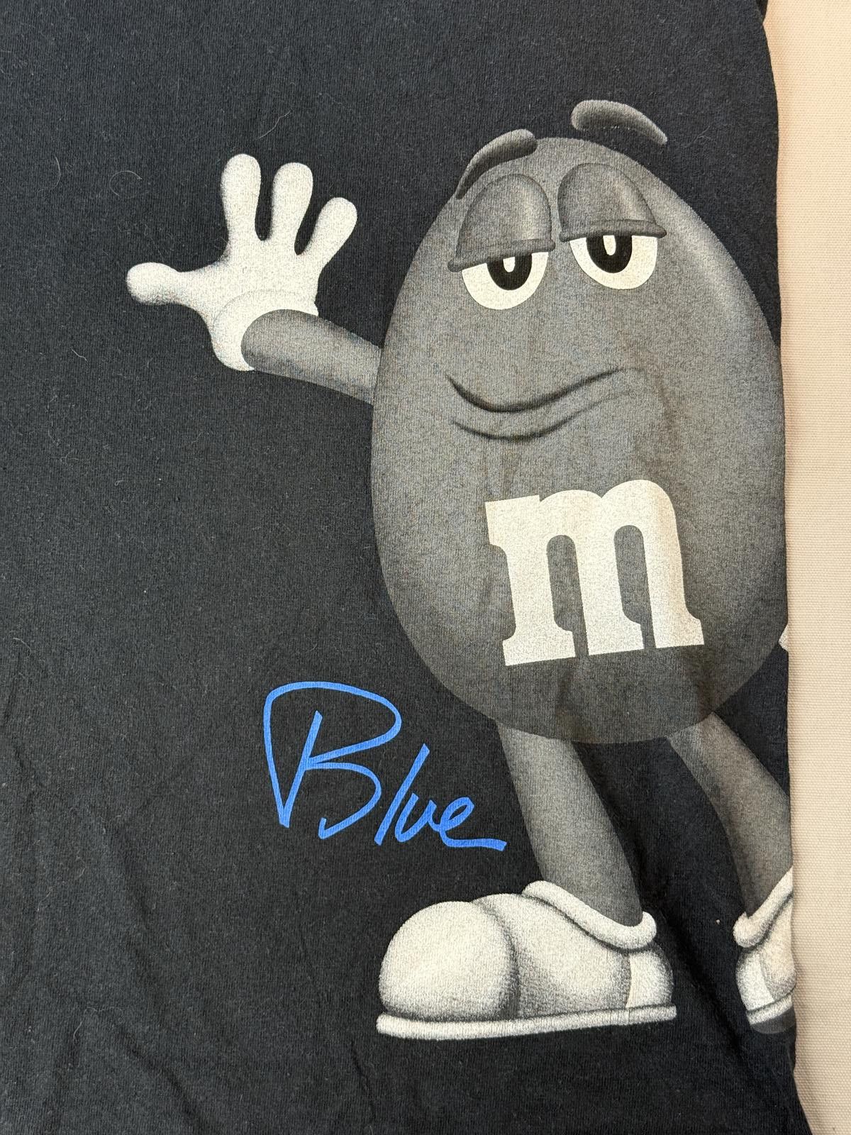Designer Y2K Blue M&M Candy Mascot T-shirt Peanut M n M Wraparound -L Size US L / EU 52-54 / 3 - 4 Thumbnail
