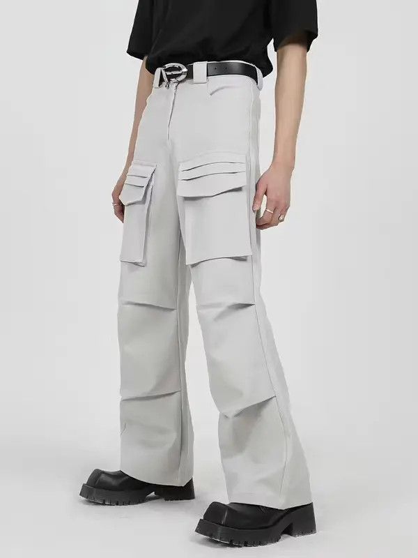 Designer × Vintage baggy flared utility cargo pants Size US 32 / EU 48 - 4 Thumbnail