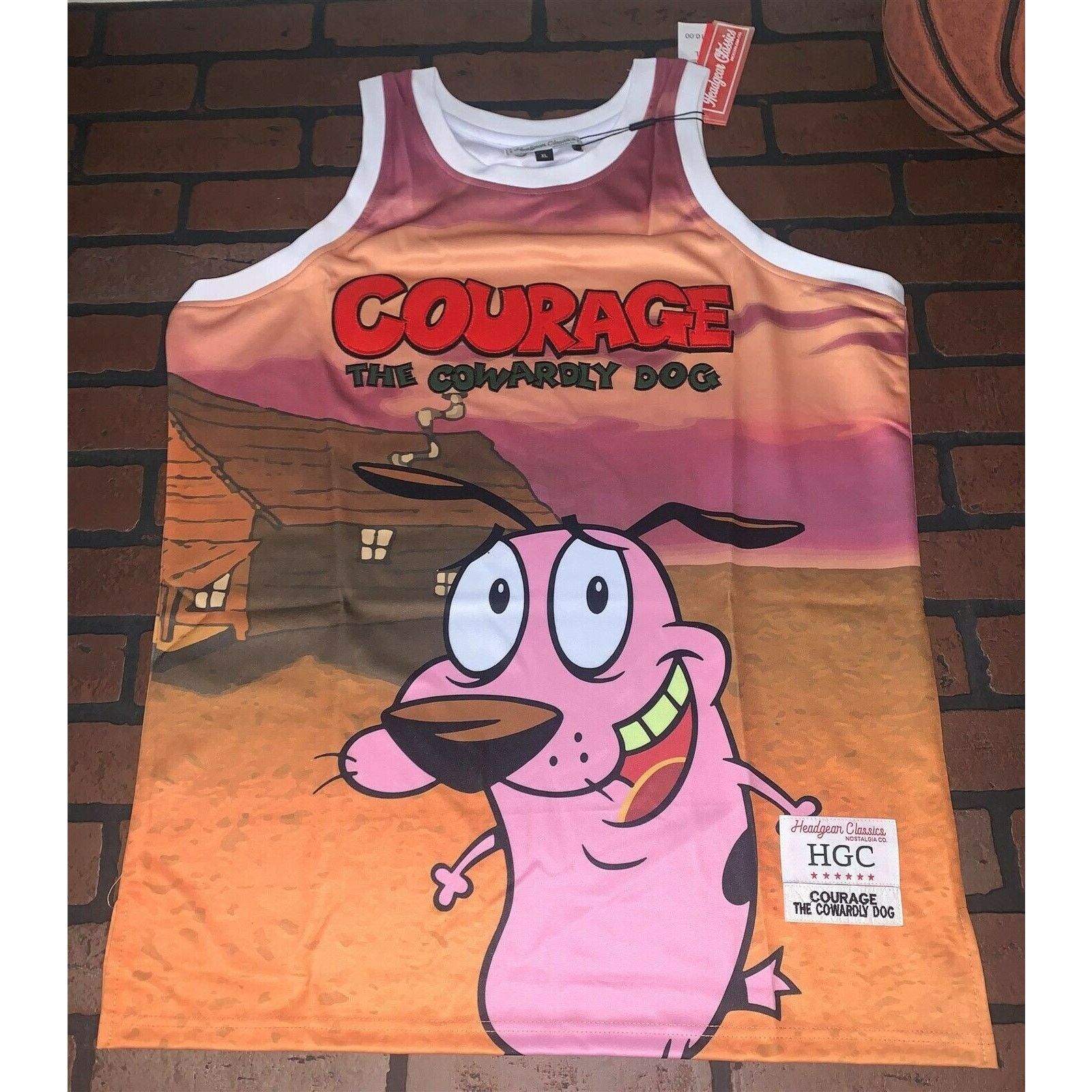 Other COURAGE COWARDLY DOG Headgear Classics Basketball Jersey~New Size US XL / EU 56 / 4 - 1 Thumbnail