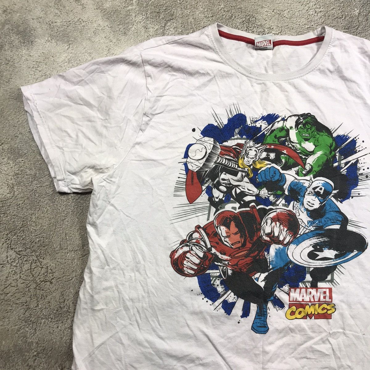 Vintage Vintage 90s Marvel Graphic Tee Y2K Streetwear Boxy Washed XL Size US XL / EU 56 / 4 - 2 Thumbnail