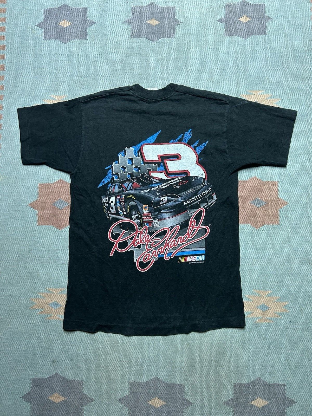Vintage Vintage 90s t shirt Dale Earnhardt nascar racing 1997 large Size US L / EU 52-54 / 3 - 1 Thumbnail
