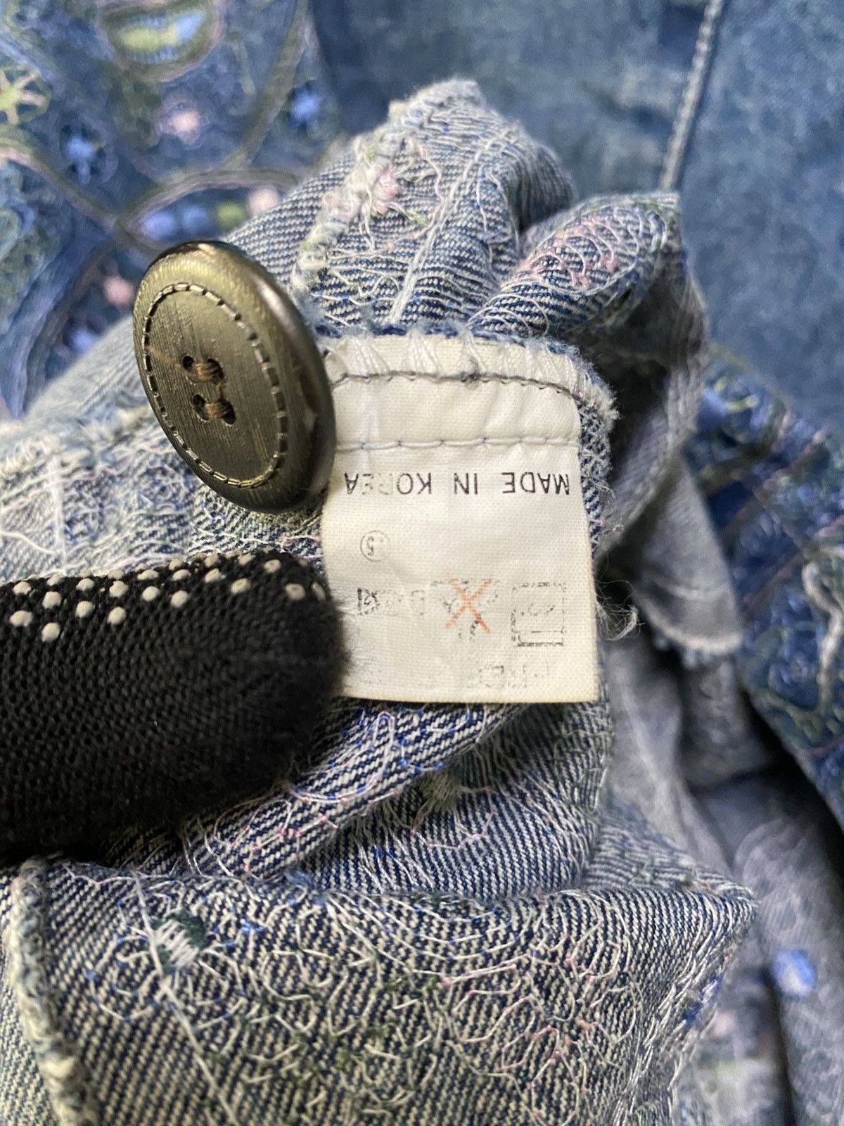 Indigo VINTAGE BOHO BORO SASHIKO JACKET MADE IN JAPAN Size US M / EU 48-50 / 2 - 10 Thumbnail