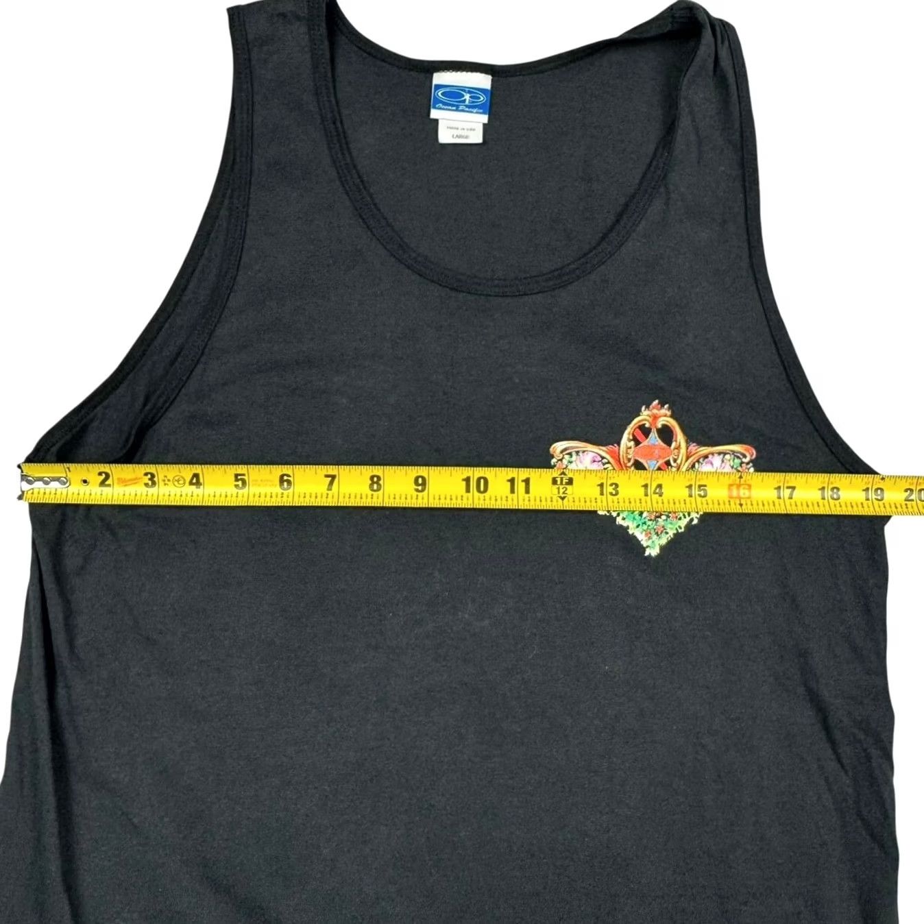 Ocean Pacific VINTAGE Ocean Pacific Men's Tank Top Black Large Single Stitch 90s Size US L / EU 52-54 / 3 - 7 Thumbnail
