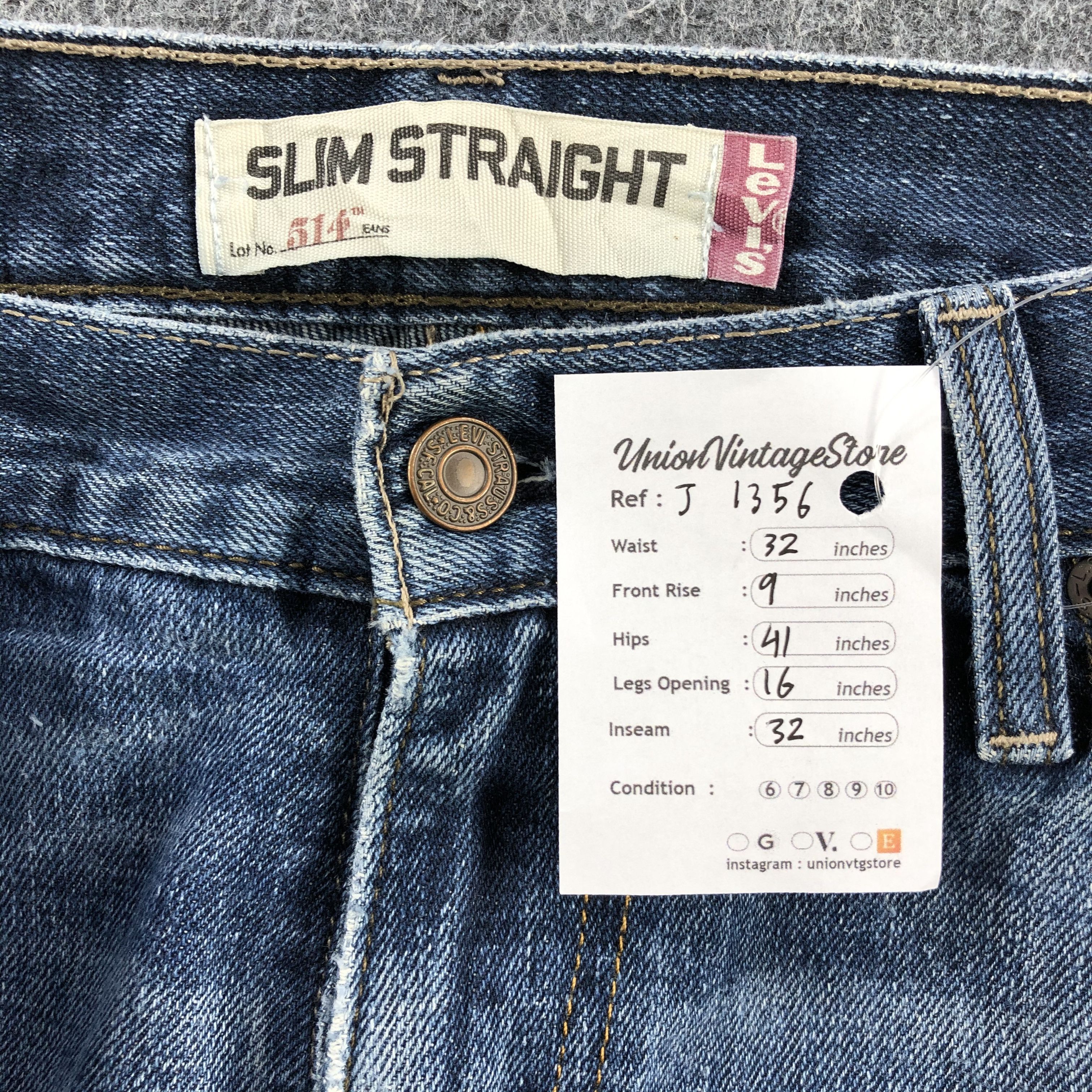 Levi's Vintage Blue Wash Levis 514 Jeans- J1356 Size US 31 - 12 Thumbnail