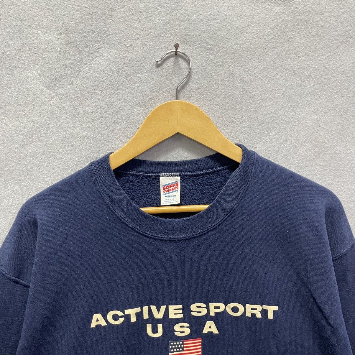 Vintage Active Sport USA Navy Sweatshirt (Vintage 90s) Size US M / EU 48-50 / 2 - 2 Thumbnail