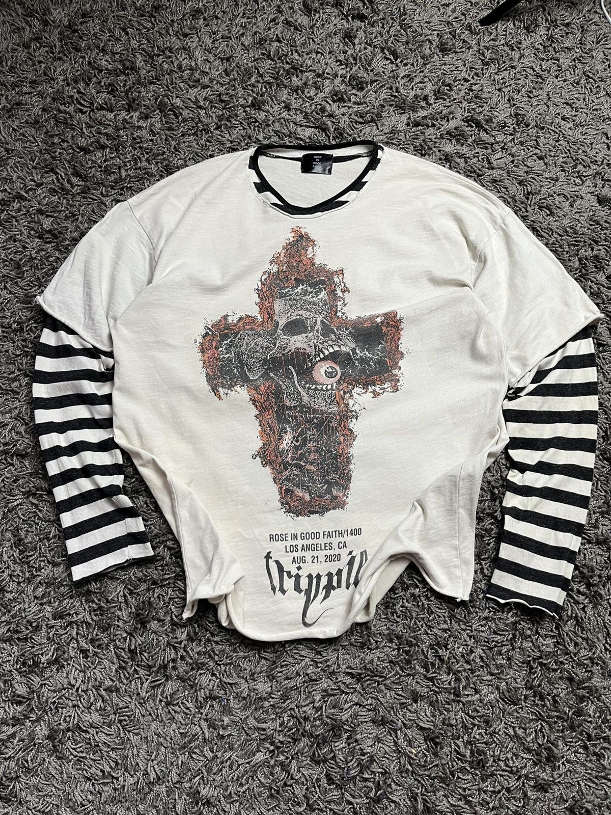ROSE IN GOOD FAITH Rose In Good Faith x Trippie Redd 1400 Longsleeve Tee Size US XL / EU 56 / 4 - 2 Thumbnail