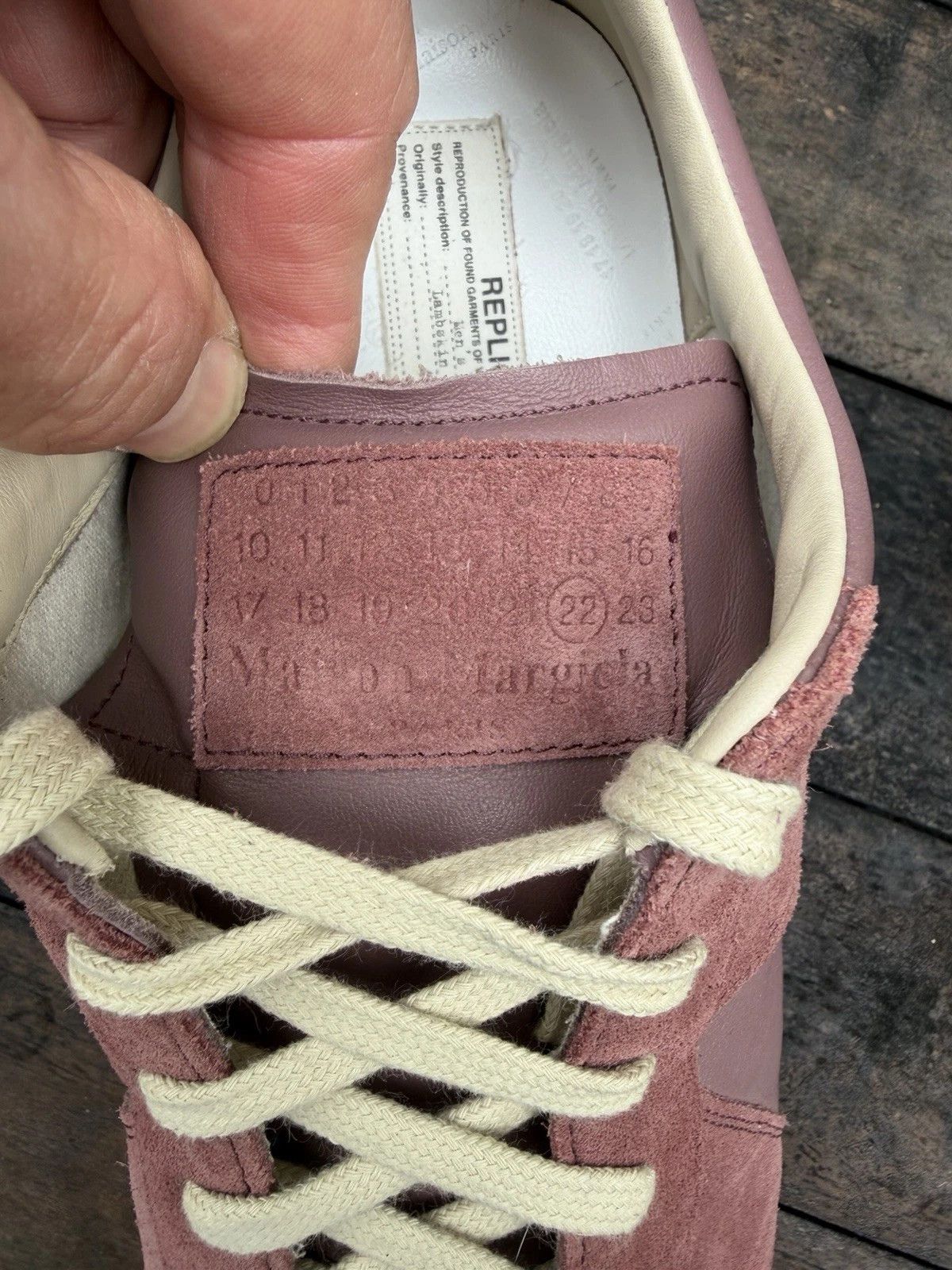 Maison Margiela Maison Margiela Replica GAT Pink 12 45 Low Tops Gum Size US 12 / EU 45 - 4 Thumbnail