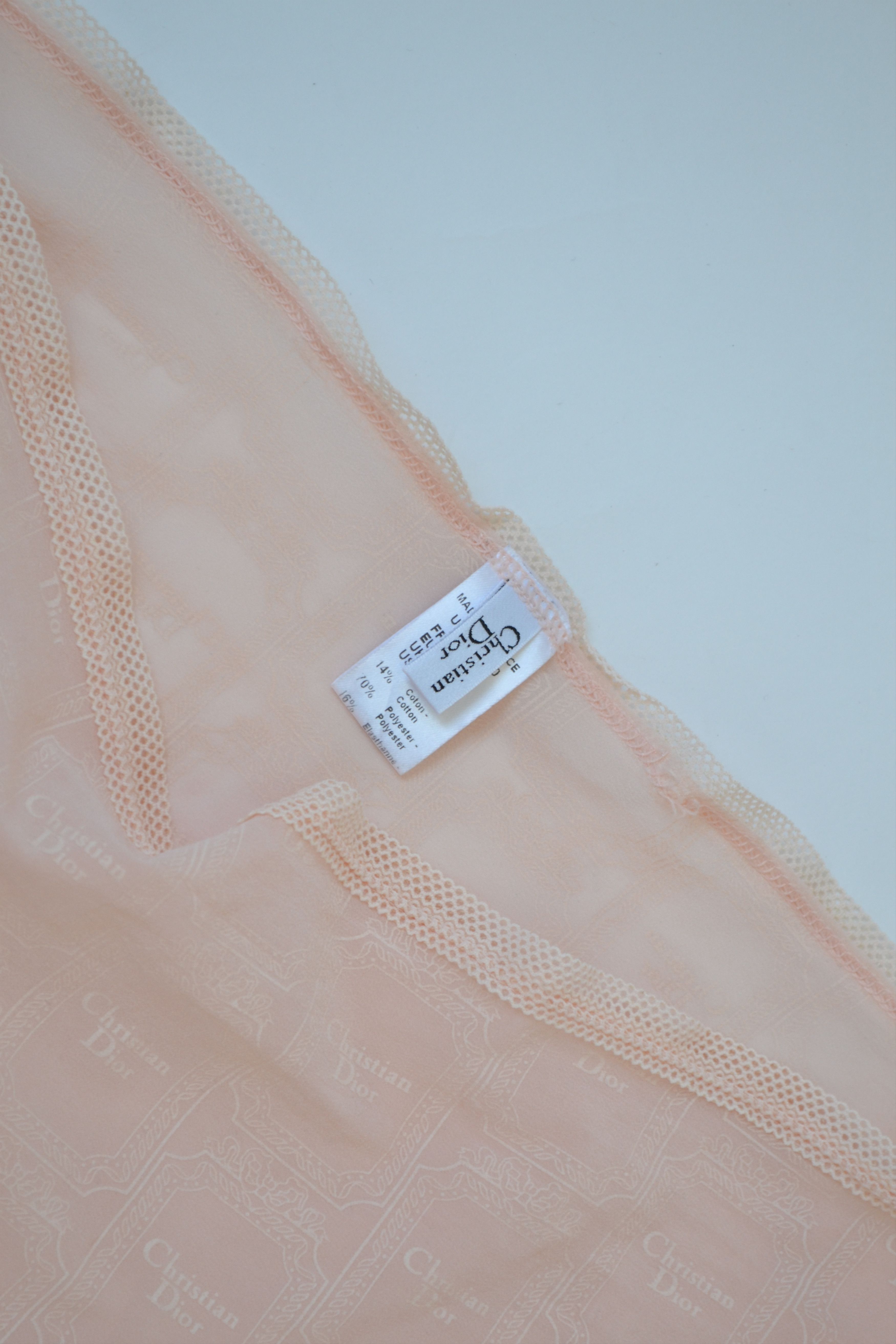 Dior DIOR Underwear CD Monogram Logo Vintage Bikini Peach Size ONE SIZE - 5 Thumbnail