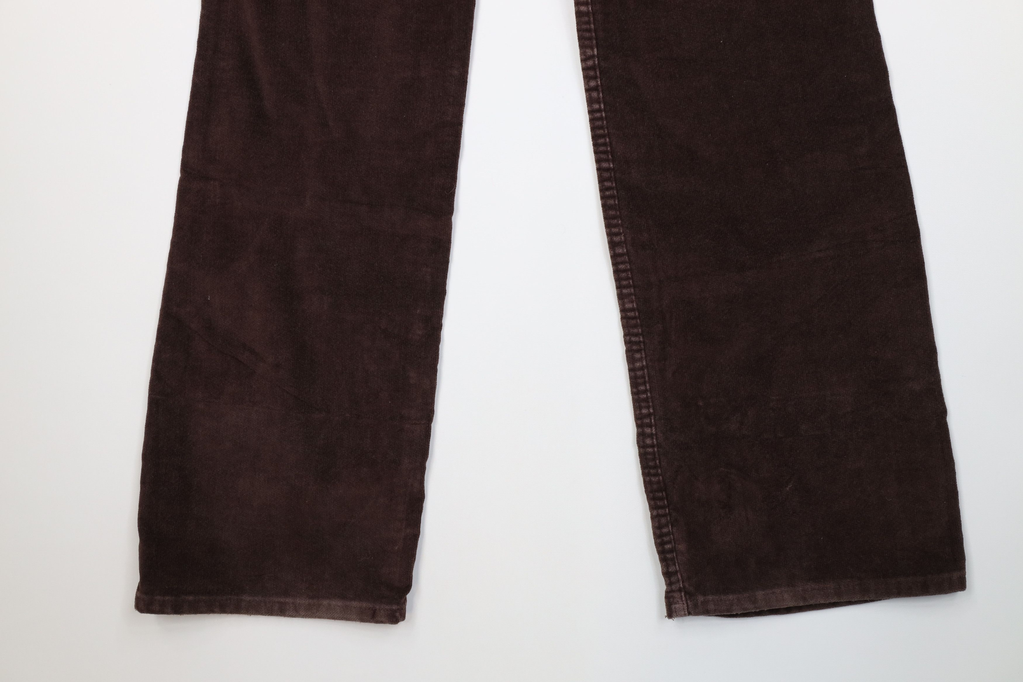 Levi's Vintage 70s Levis Velour Corduroy Wide Leg Pants Brown USA Size US 30 / EU 46 - 13 Thumbnail
