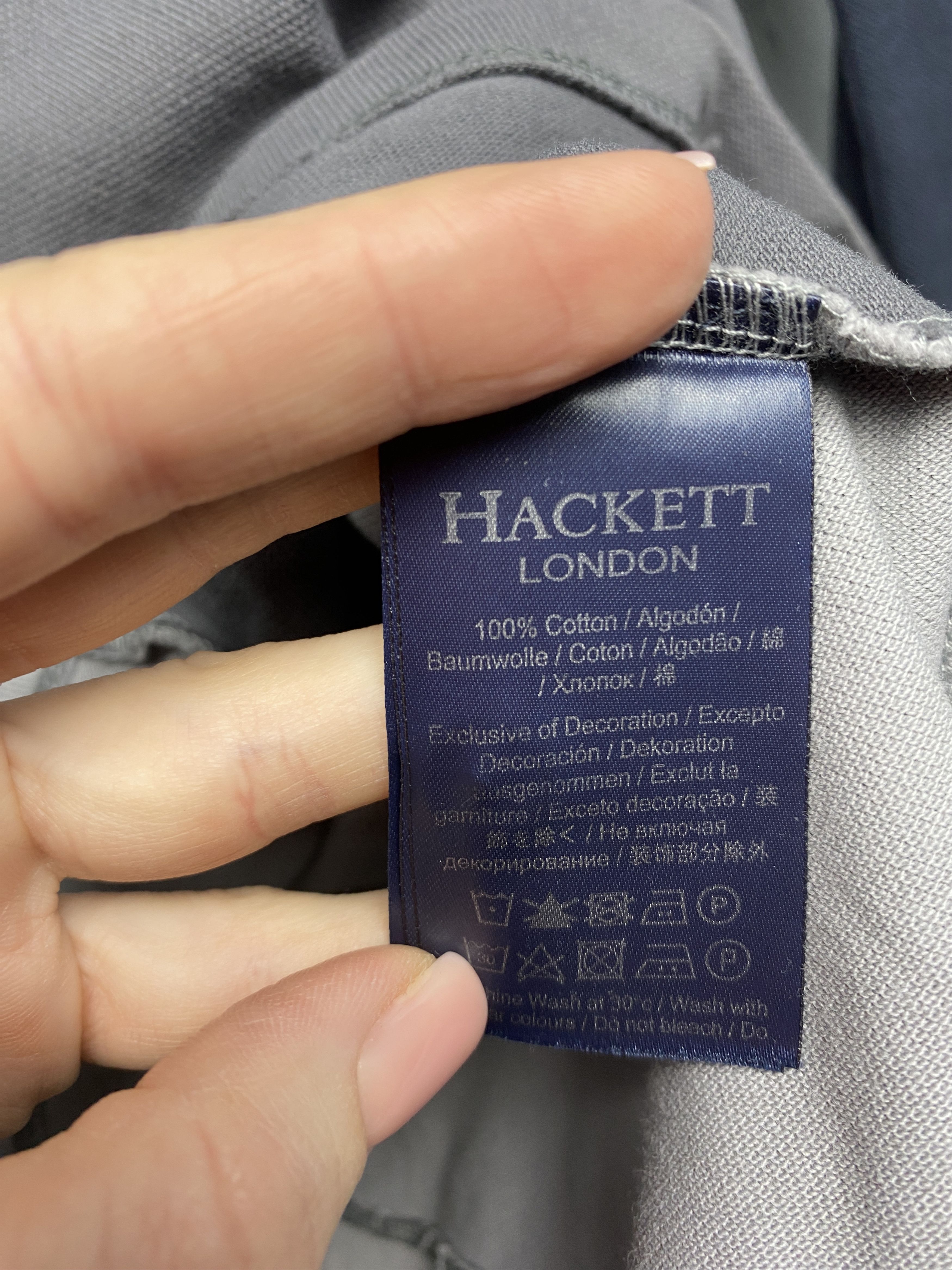 Hackett Aston Martin by Hackett Mens Long Sleeve Polo Shirt Size US M / EU 48-50 / 2 - 8 Thumbnail