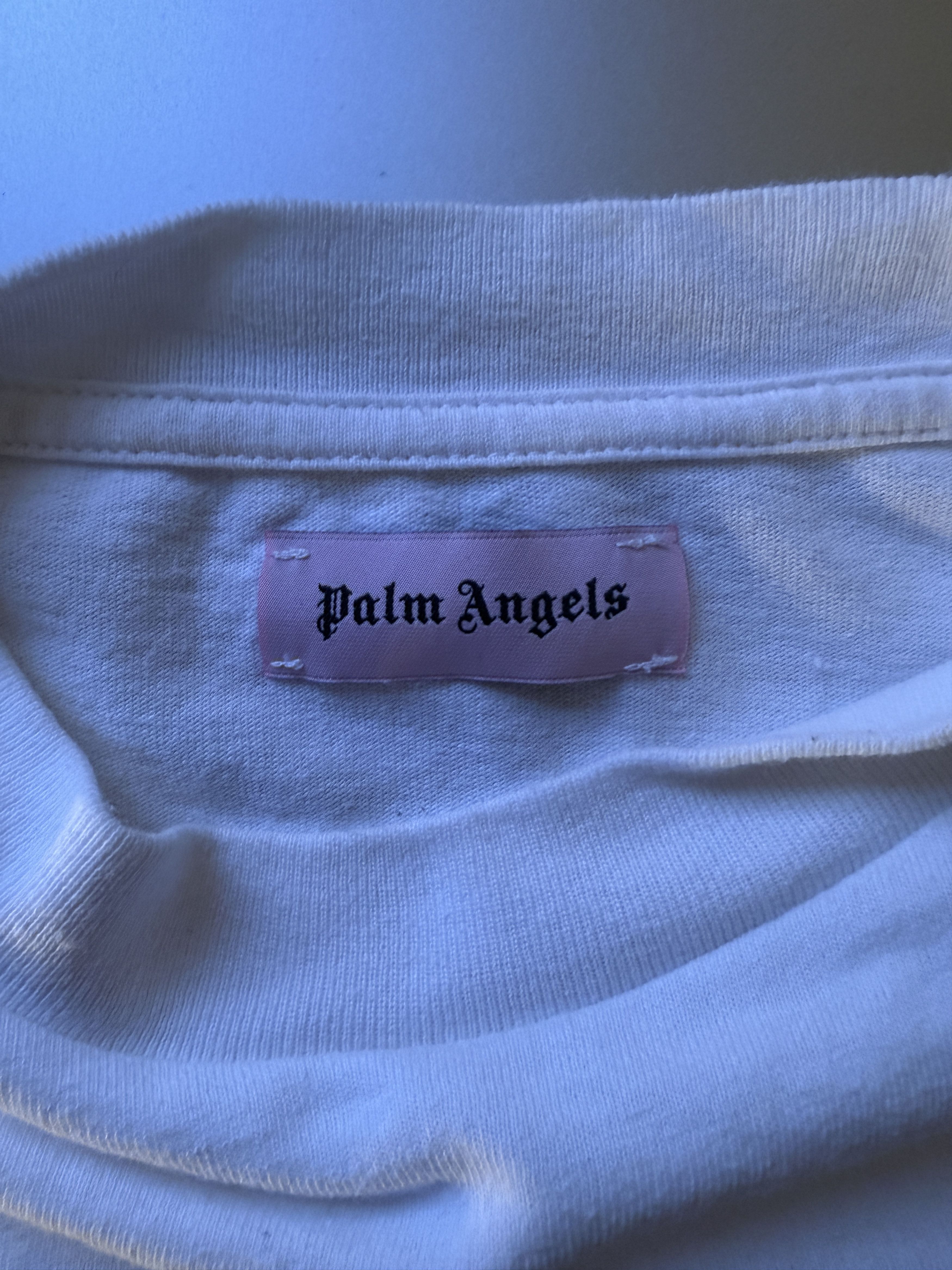 Palm Angels Palm Angels Racing Tee (White) Size US S / EU 44-46 / 1 - 9 Thumbnail