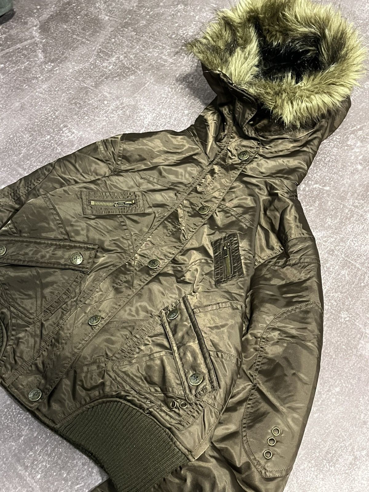 Japanese Brand 00s lgb if six was nine style multi pocket faux fur jacket Size L / US 10 / IT 46 - 3 Thumbnail