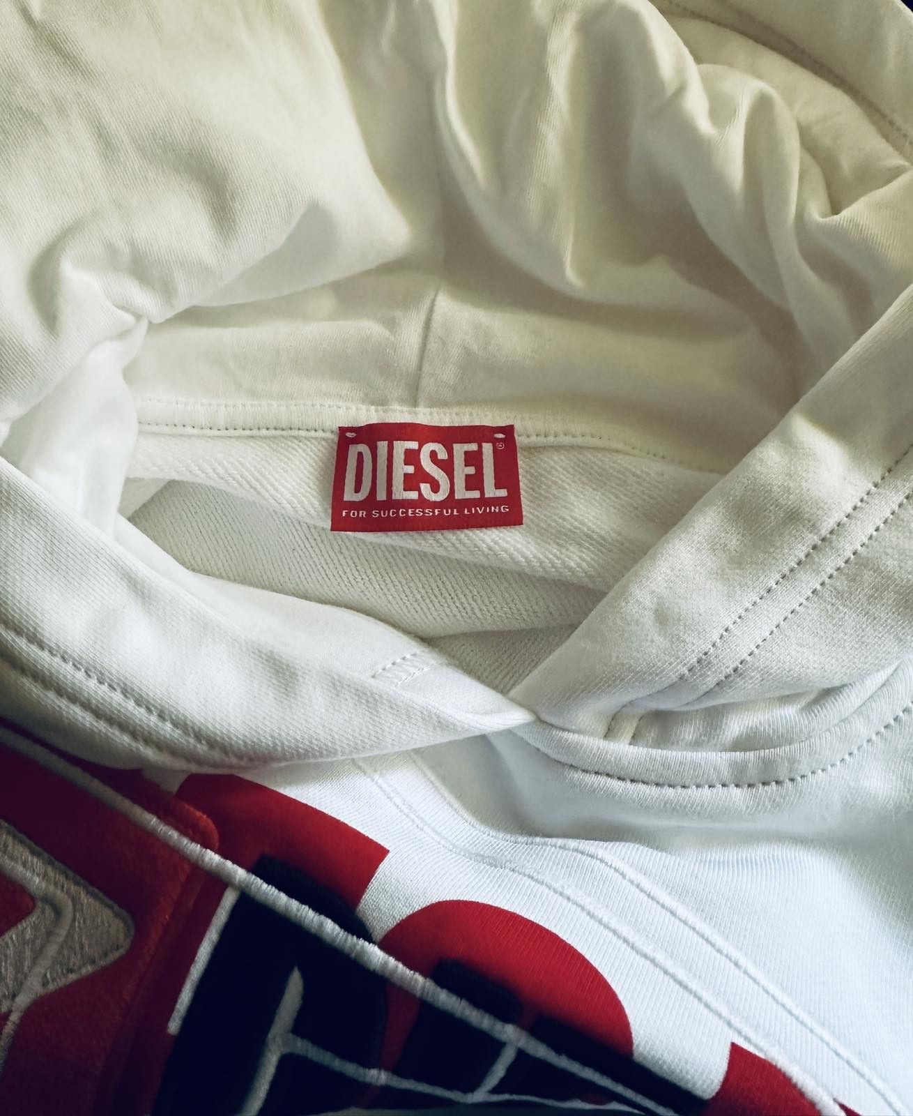 Diesel hoodie in cotton with loose fit and iconic logo Size US XXL / EU 58 / 5 - 6 Thumbnail