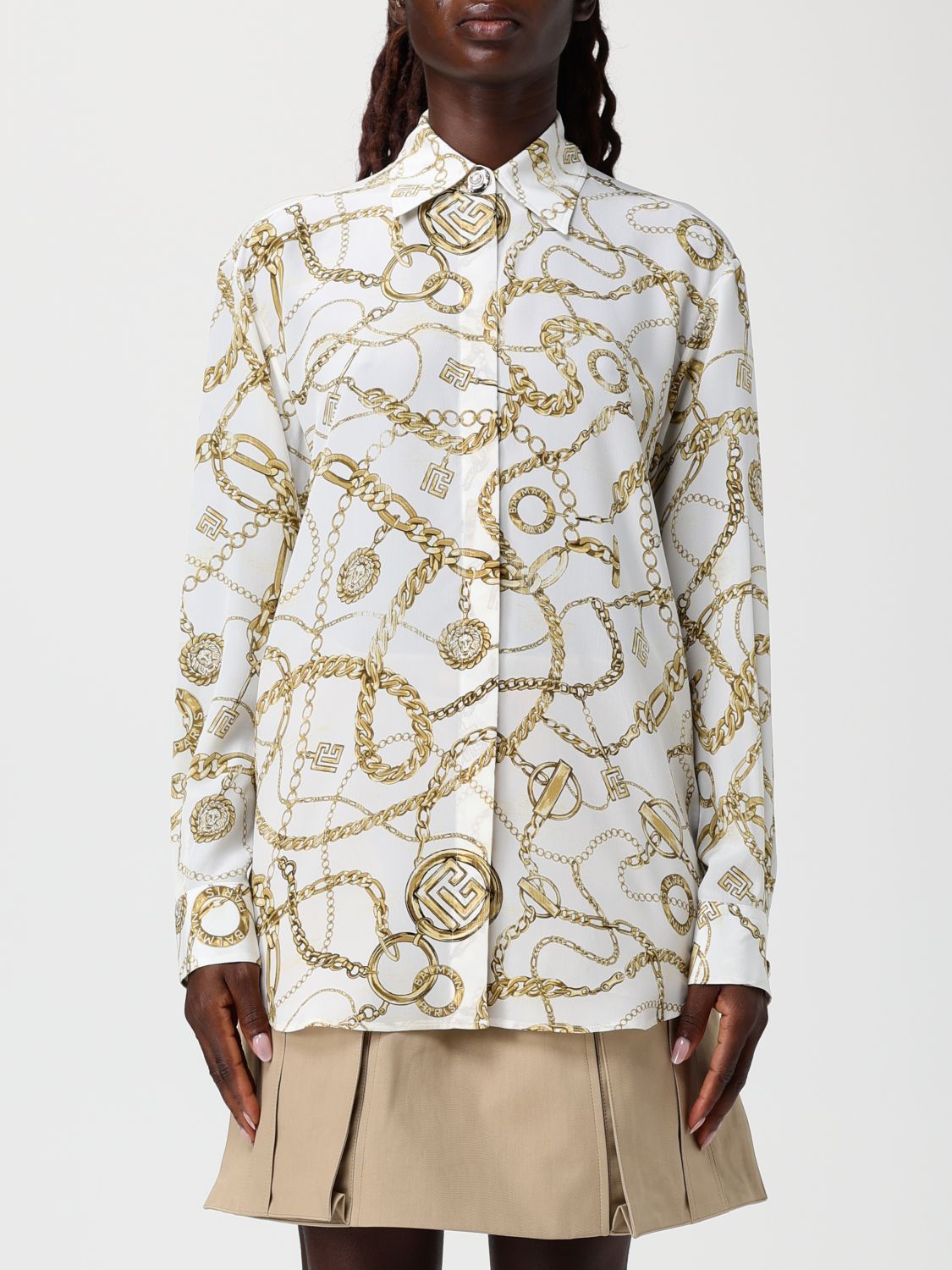 Balmain Balmain Shirt Woman White Size S / US 4 / IT 40 - 1 Thumbnail