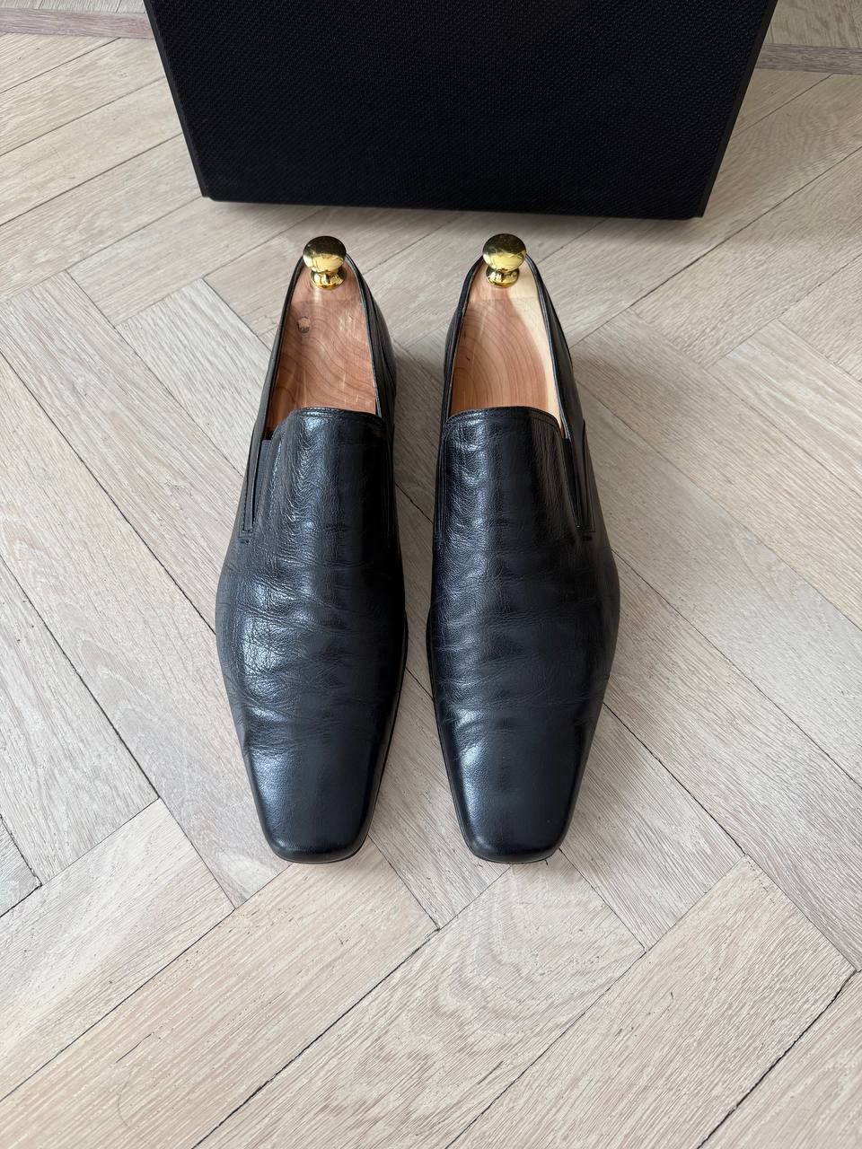 Moreschi Black Morochi leather loafers Size US 10.5 / EU 43-44 - 2 Thumbnail