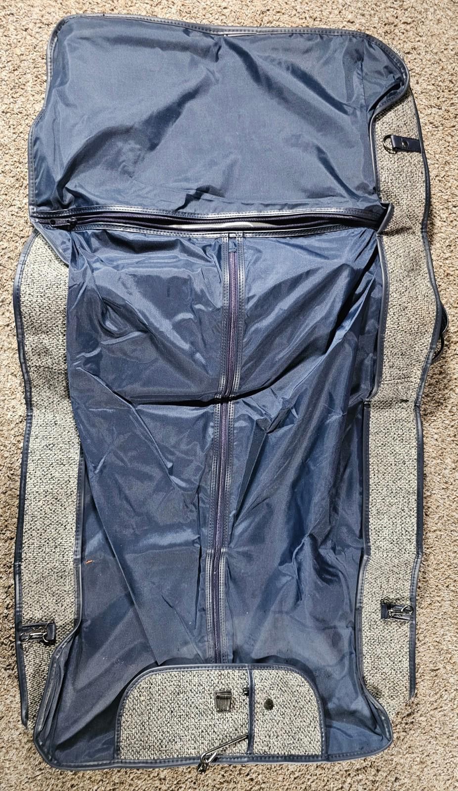Pierre Cardin Vintage PIERRE CARDIN Garment Bag Luggage Hanging Suit Tweed Size ONE SIZE - 3 Thumbnail