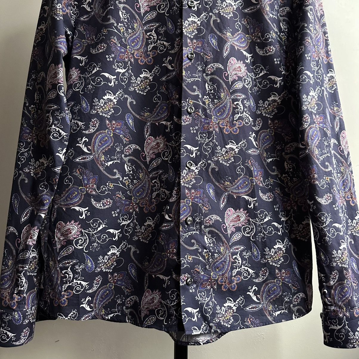 Eton Eton Paisley Print Super Slim Shirt Size L Size US L / EU 52-54 / 3 - 8 Thumbnail