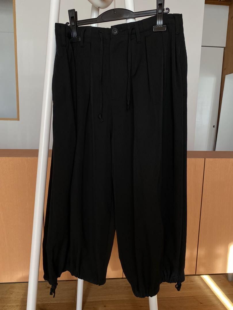 Yohji Yamamoto POUR HOMME 19ss woo gabardine baloon pants HH-P46-100 Size US 35 - 1 Thumbnail